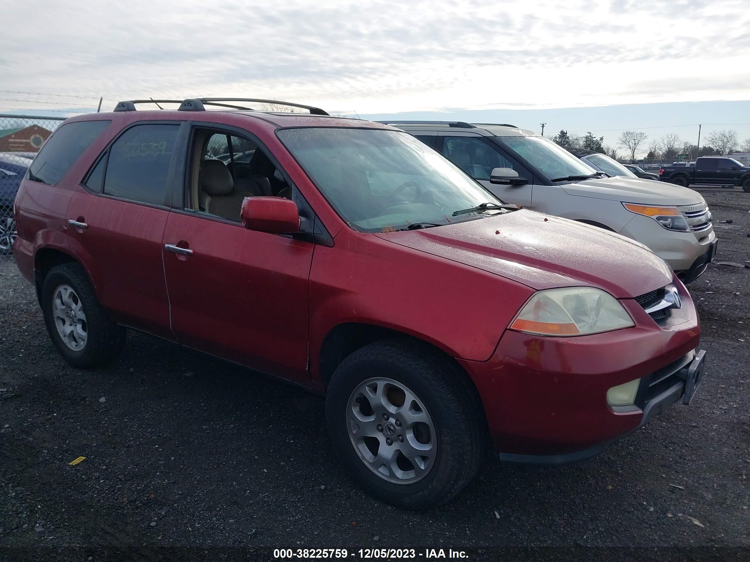 ACURA MDX 2002 2hnyd18802h540027