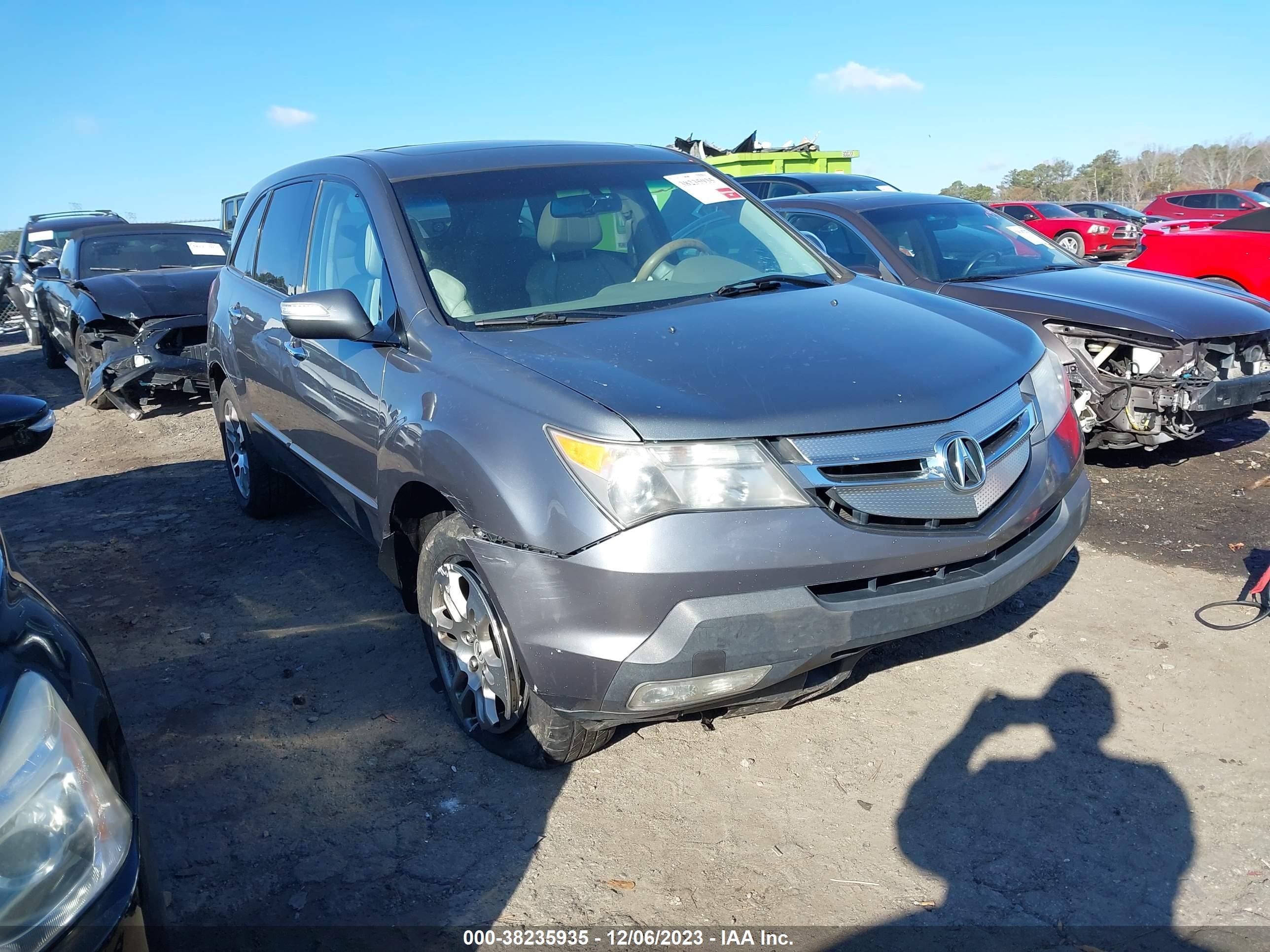 ACURA MDX 2008 2hnyd28208h502825