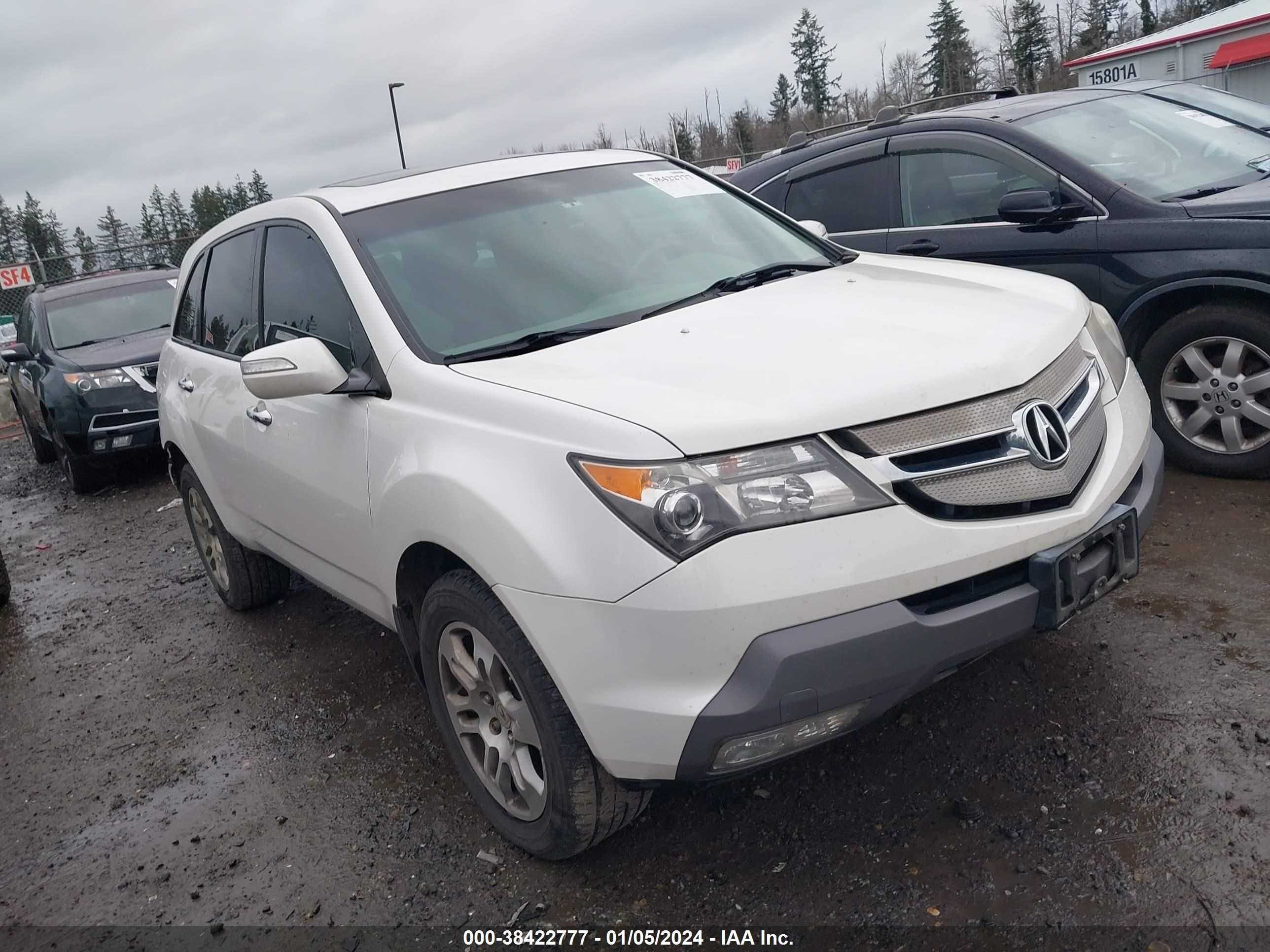 ACURA MDX 2009 2hnyd28219h523586