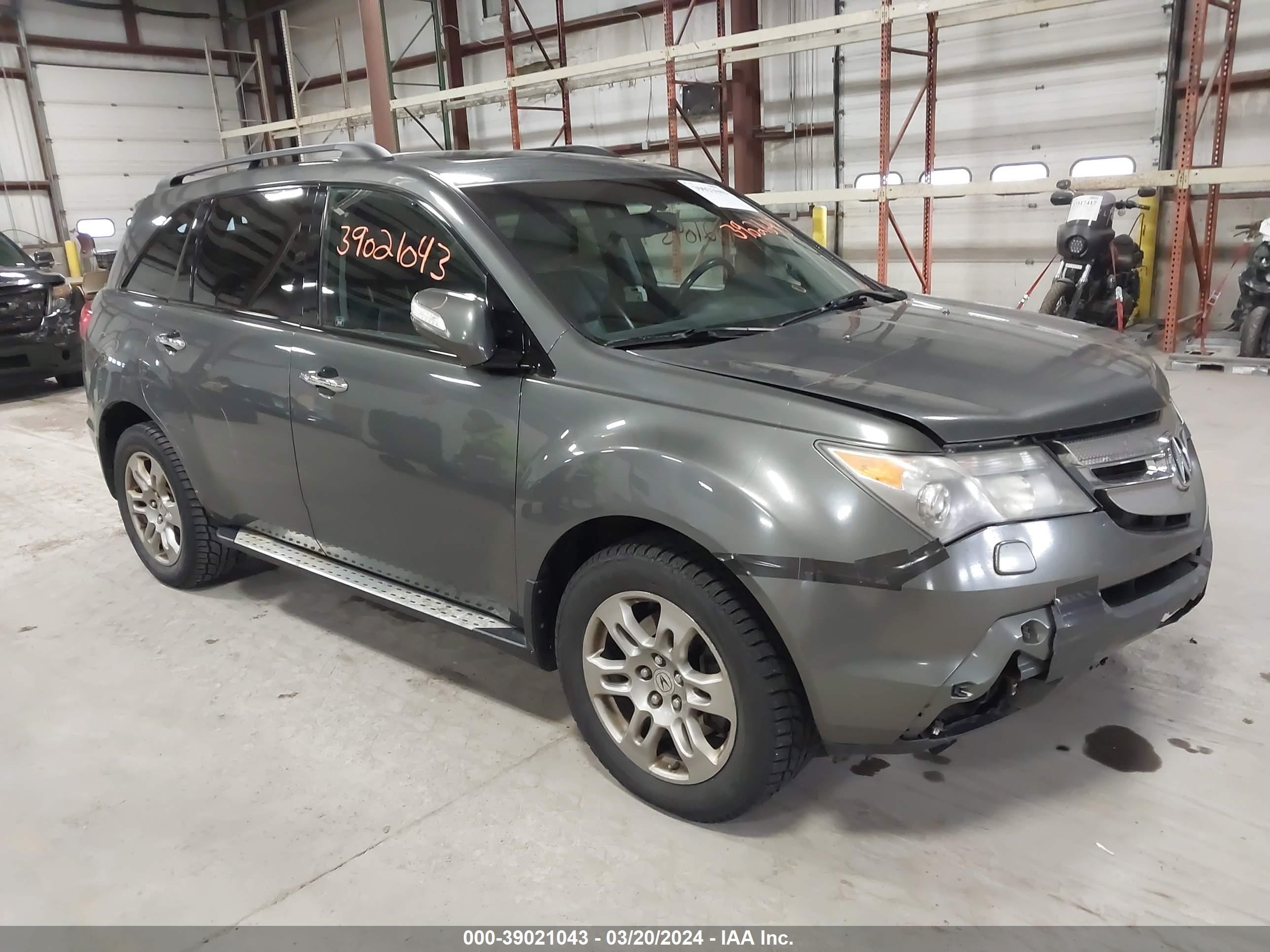 ACURA MDX 2007 2hnyd28227h004012