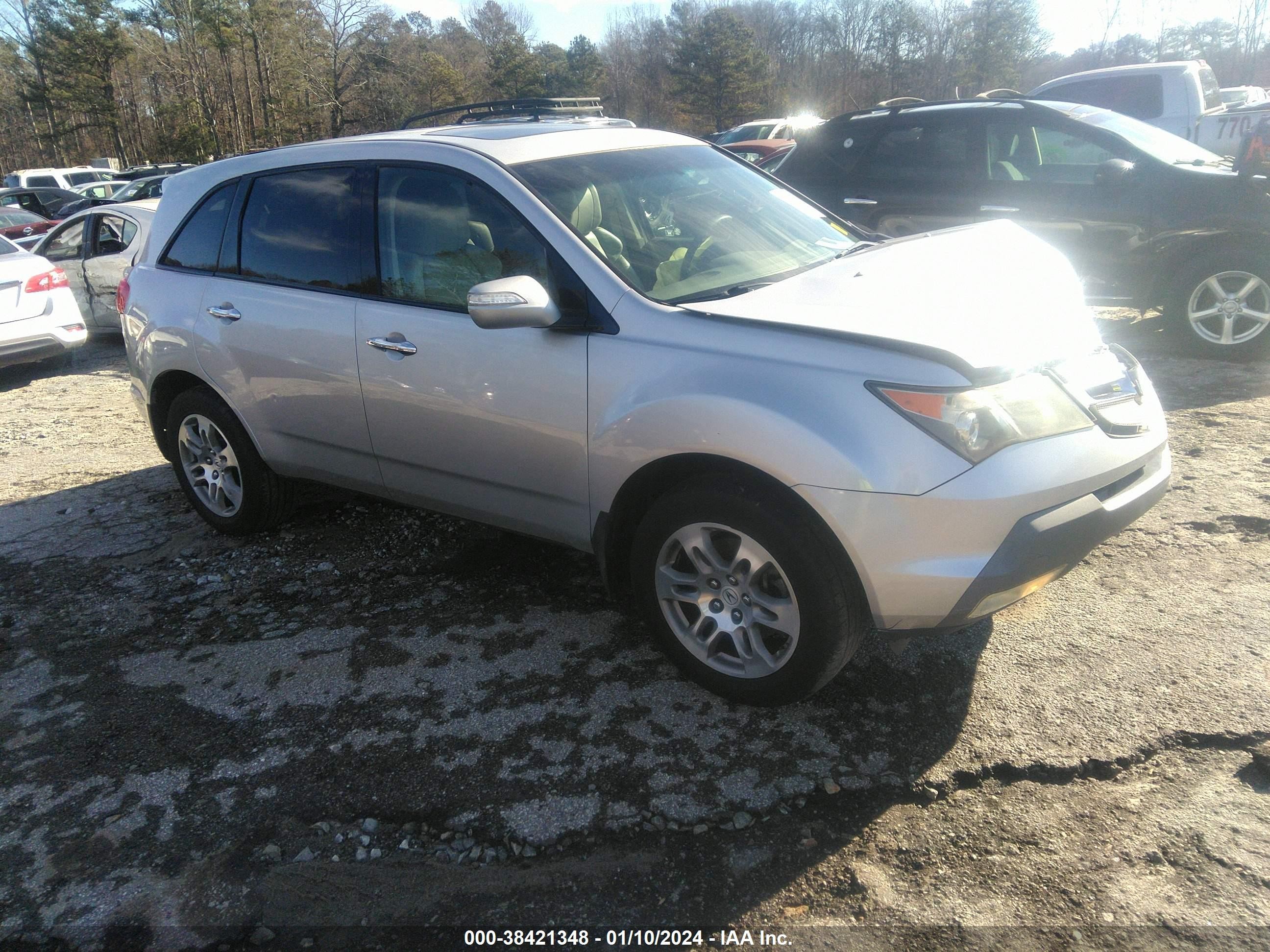 ACURA MDX 2008 2hnyd28228h501031