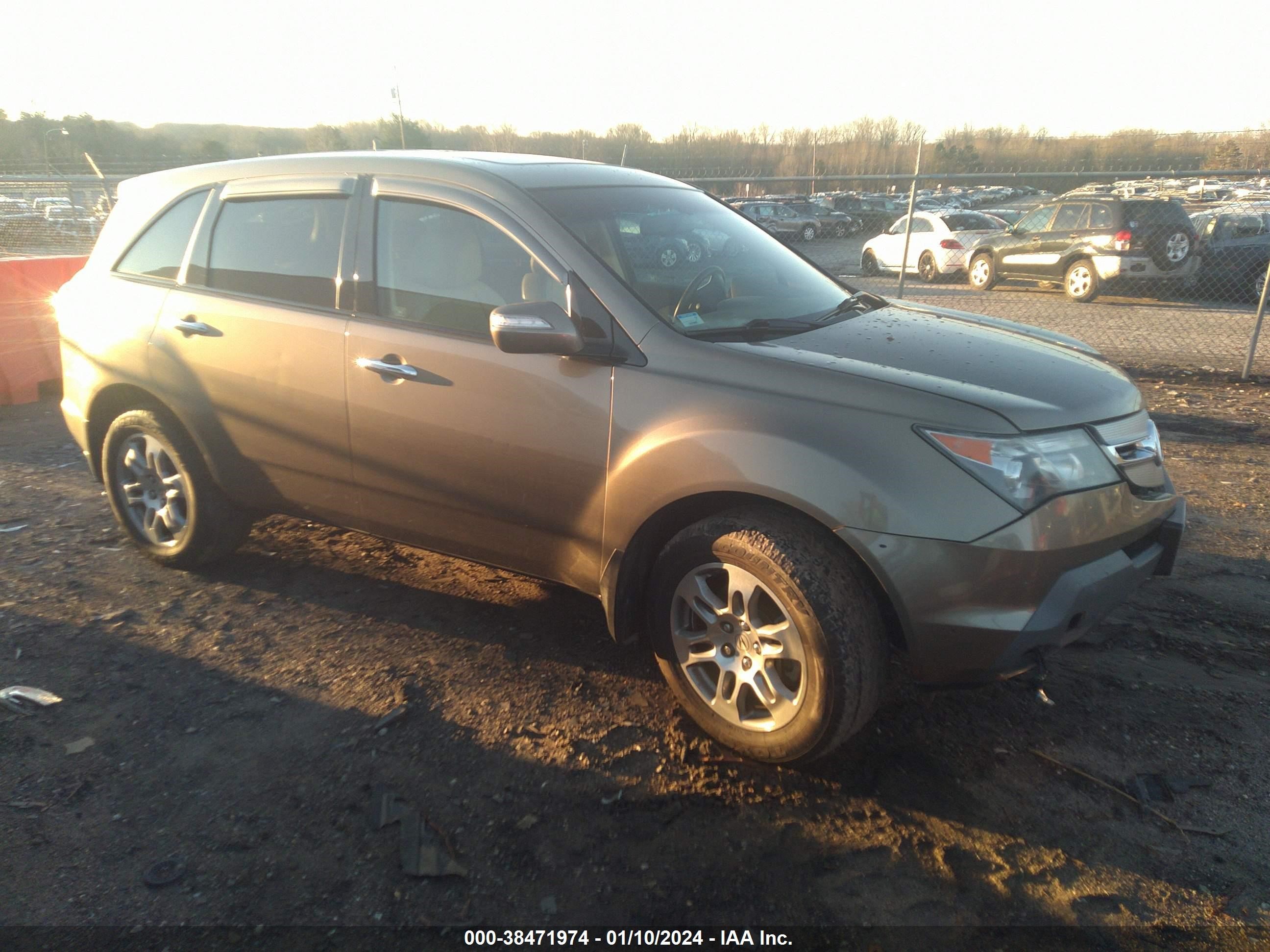 ACURA MDX 2009 2hnyd28229h502147