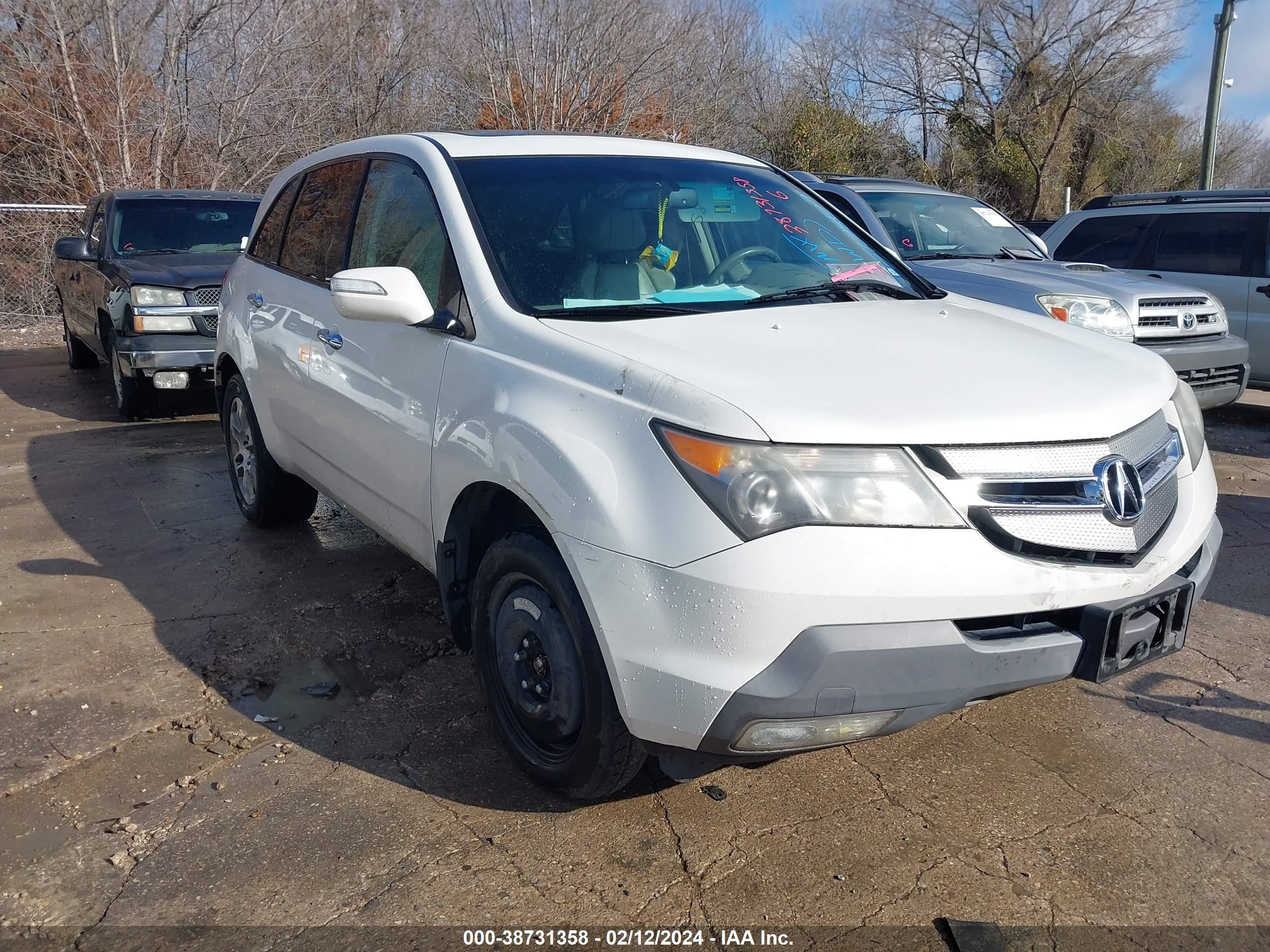 ACURA MDX 2009 2hnyd28229h512807