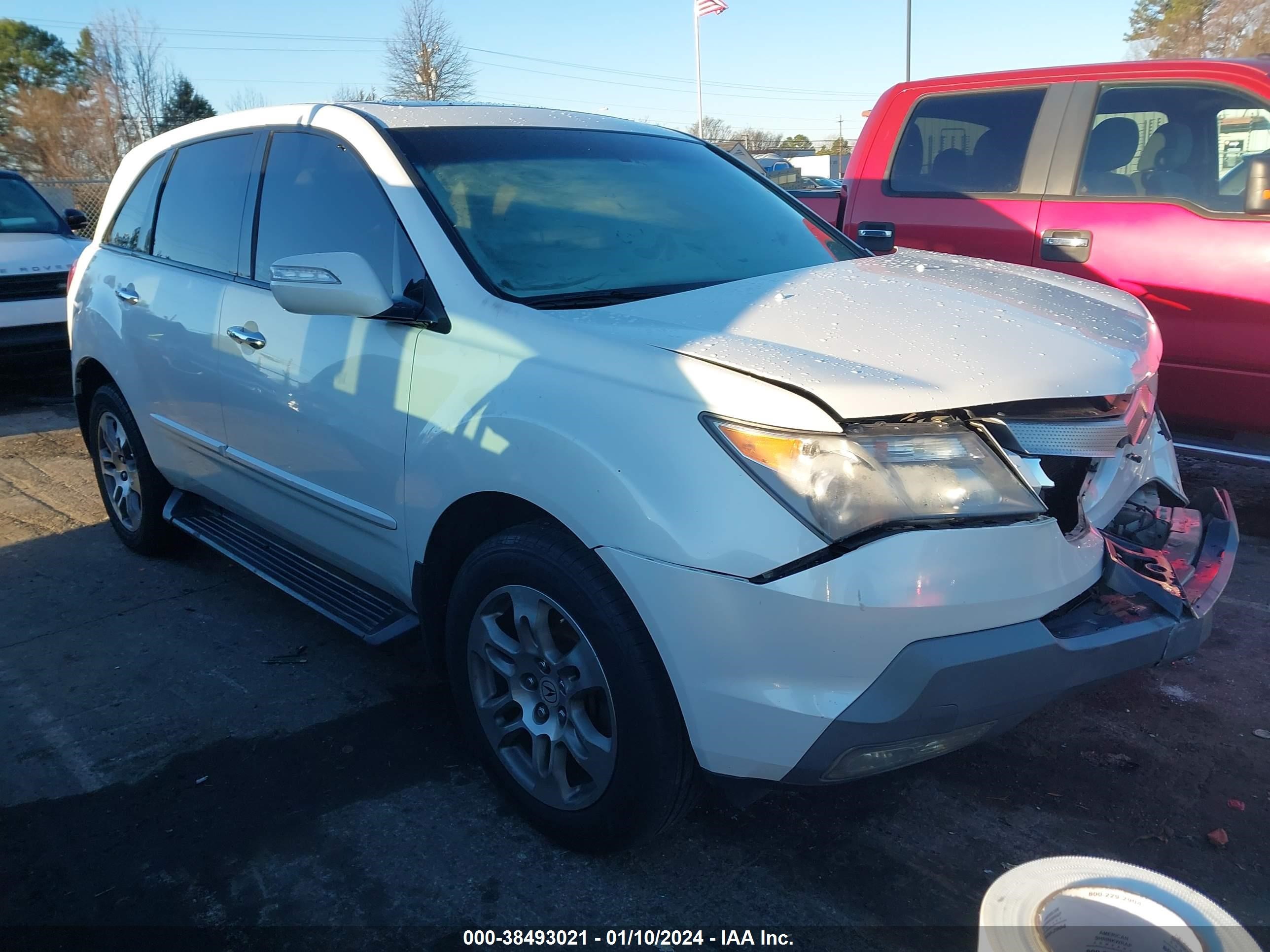 ACURA MDX 2008 2hnyd282388545734