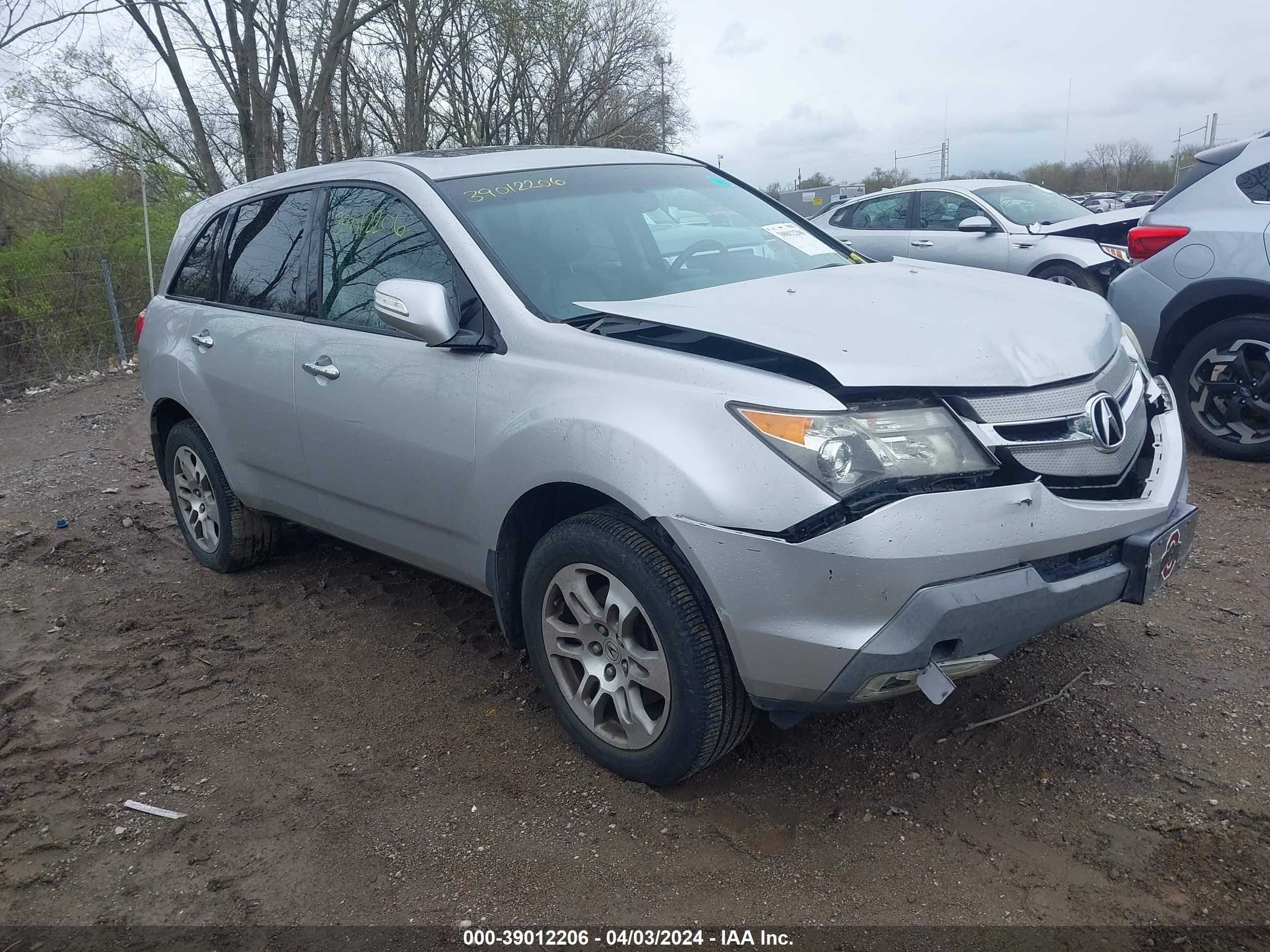 ACURA MDX 2008 2hnyd28238h532367