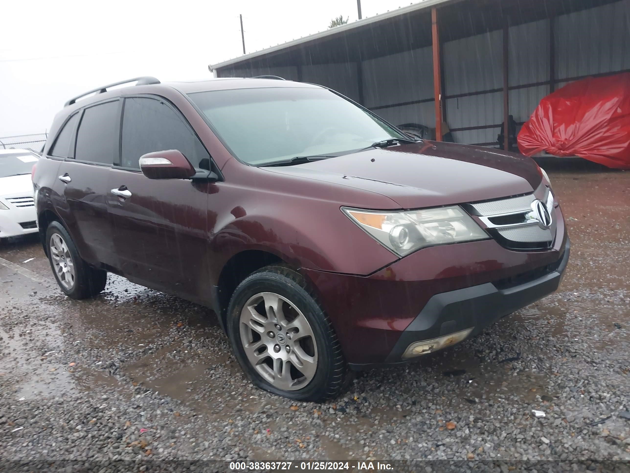 ACURA MDX 2009 2hnyd28239h501461