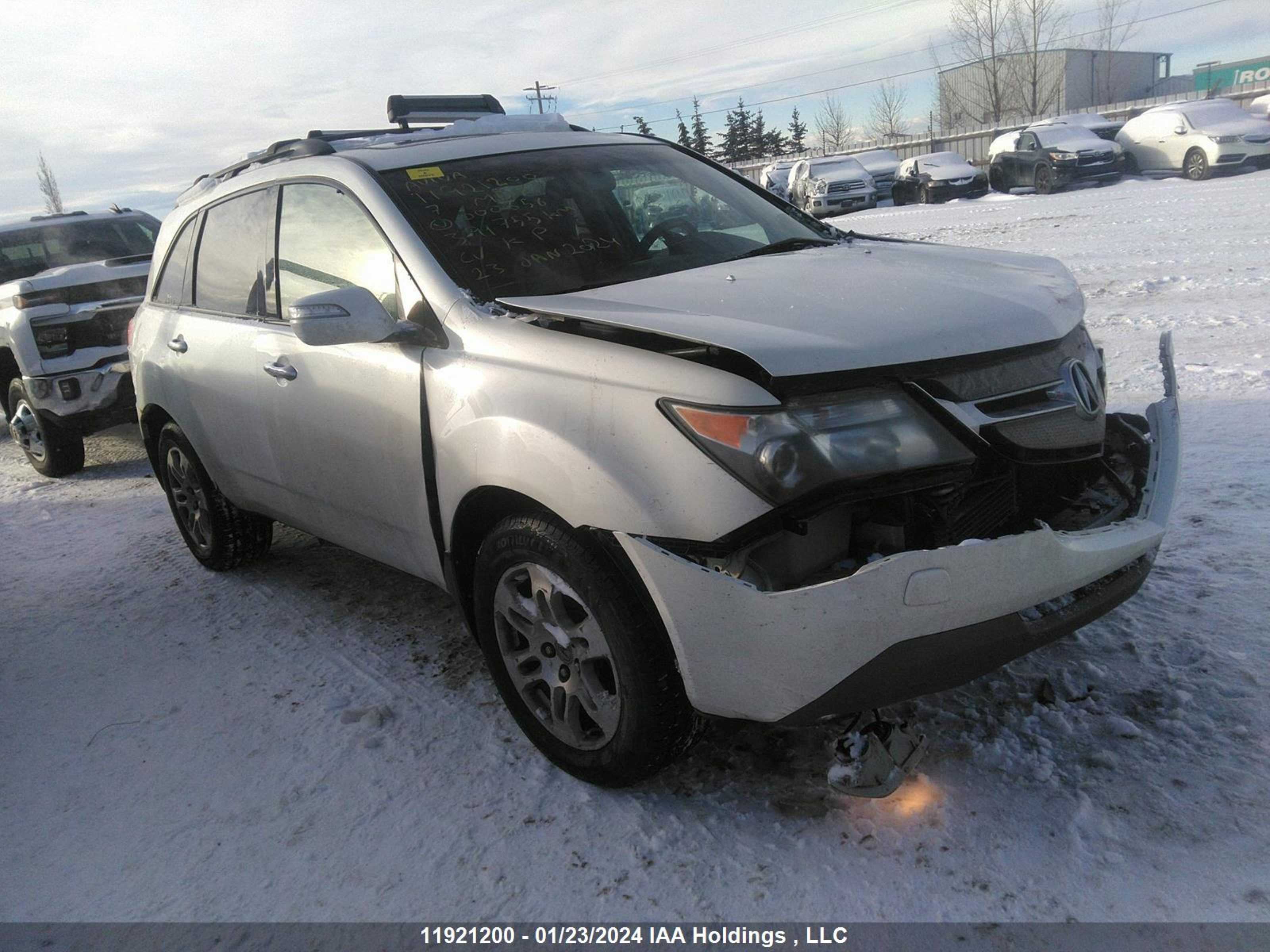 ACURA MDX 2007 2hnyd28247h000656