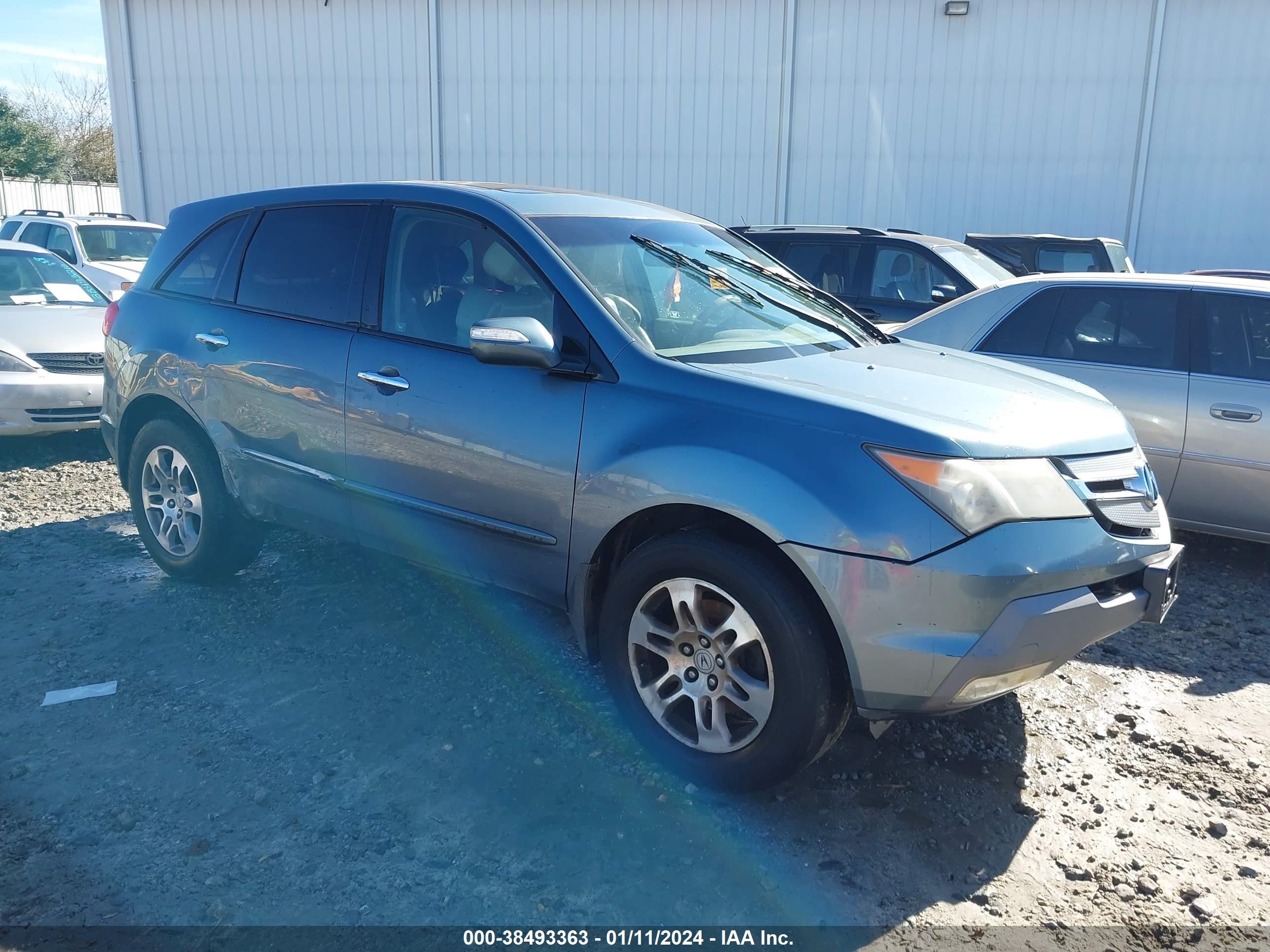 ACURA MDX 2008 2hnyd28248h508983