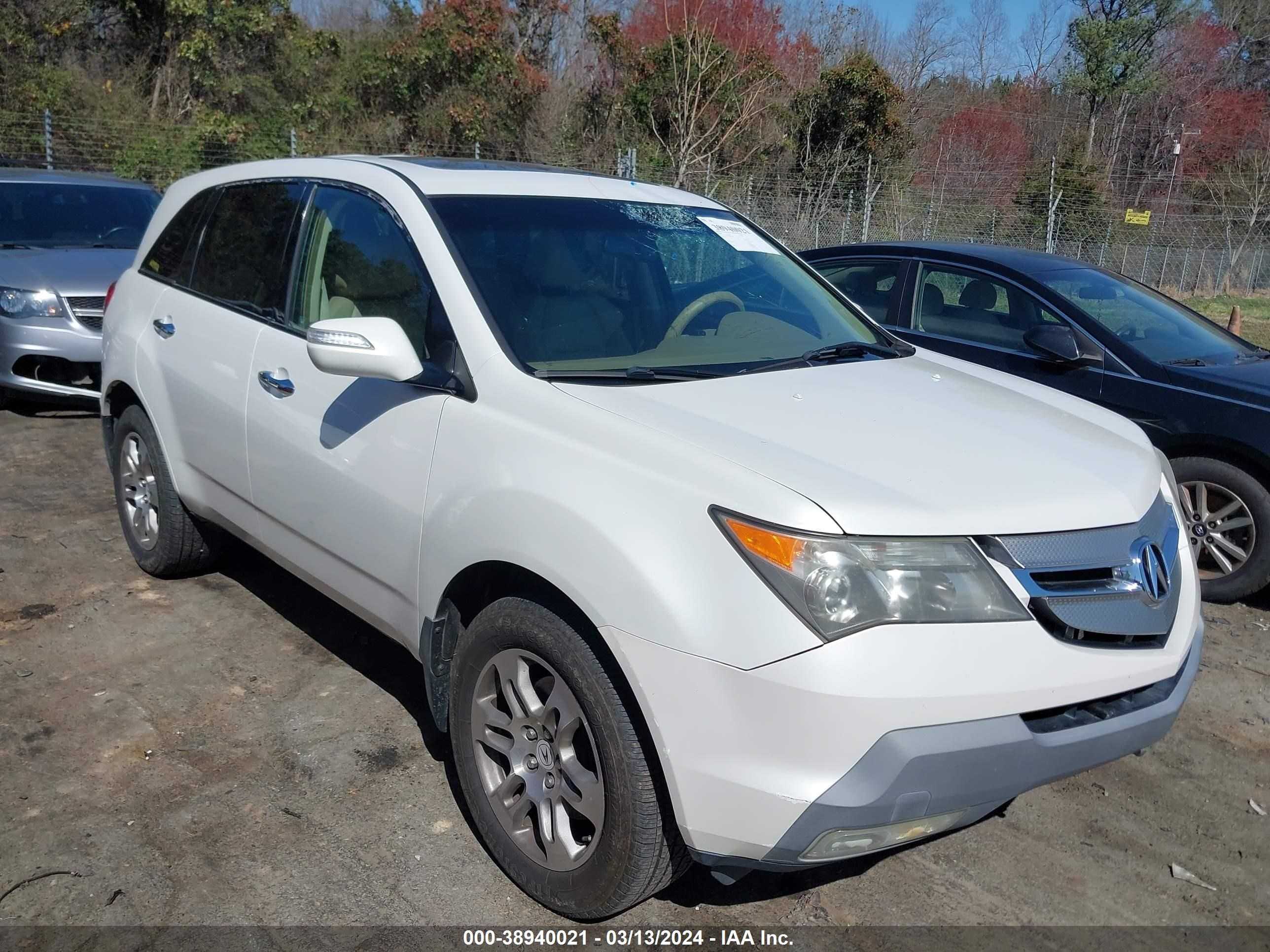 ACURA MDX 2008 2hnyd28248h525993