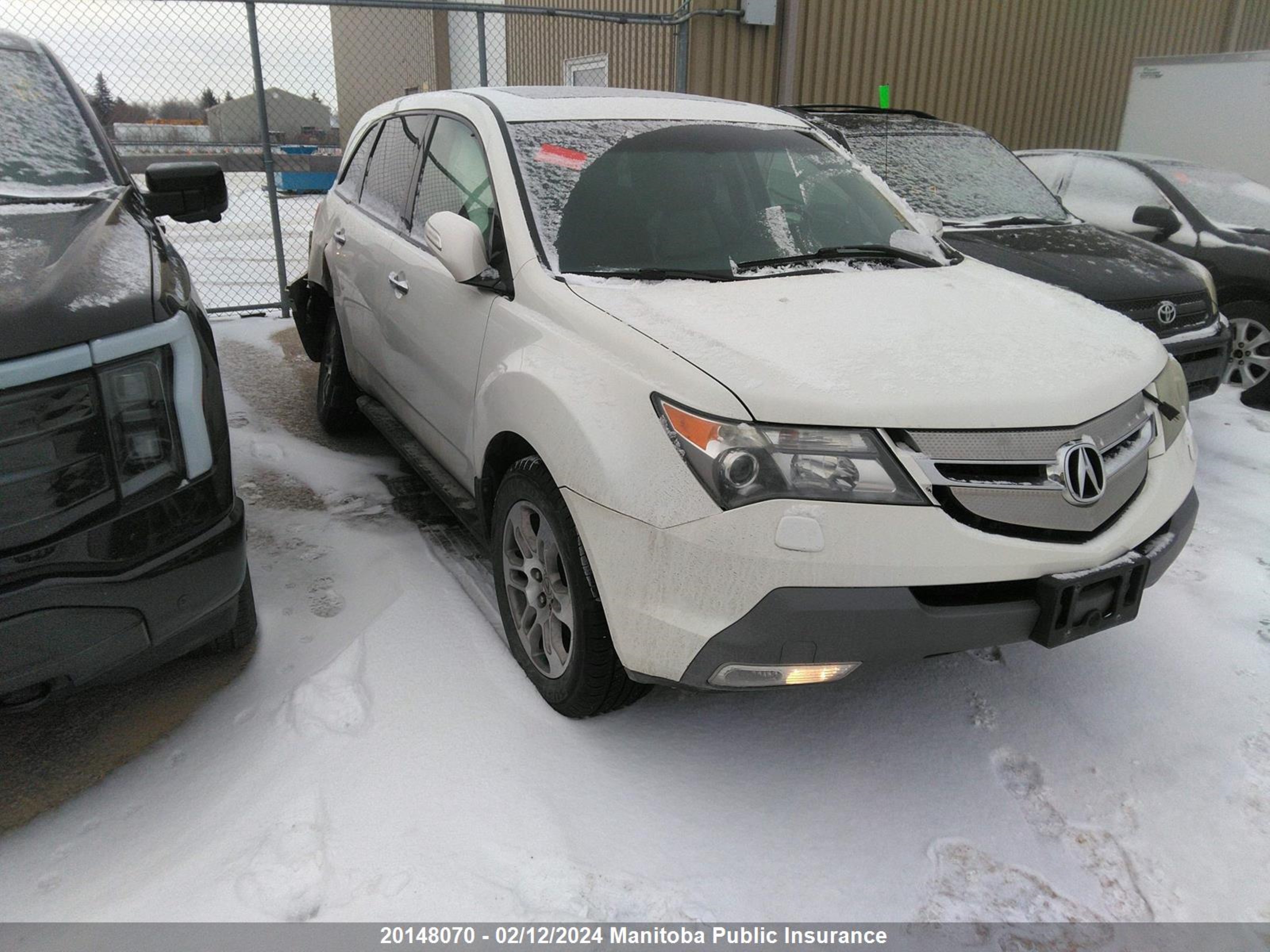 ACURA MDX 2009 2hnyd28249h005696