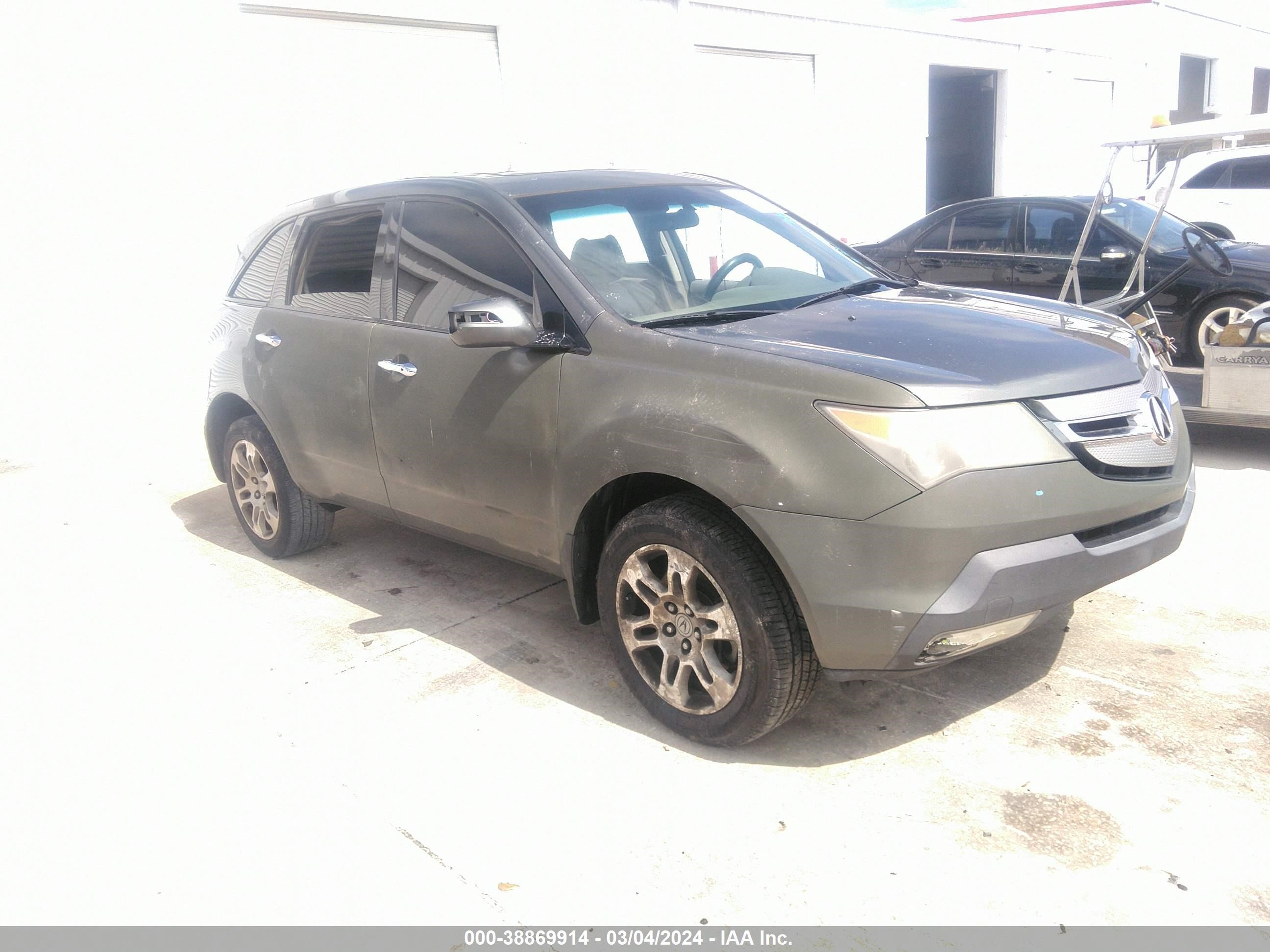 ACURA MDX 2007 2hnyd28257h524611