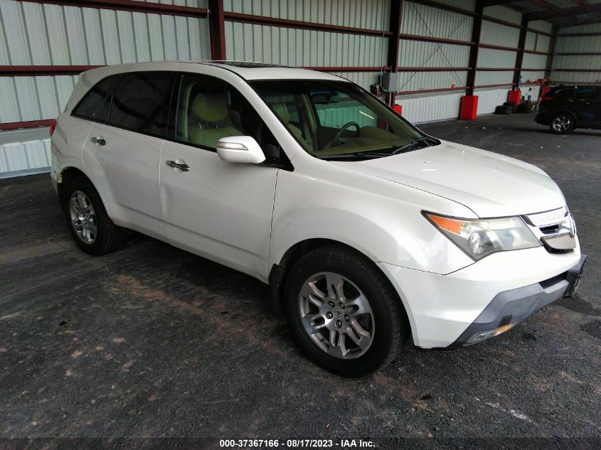 ACURA MDX 2008 2hnyd28258h509043