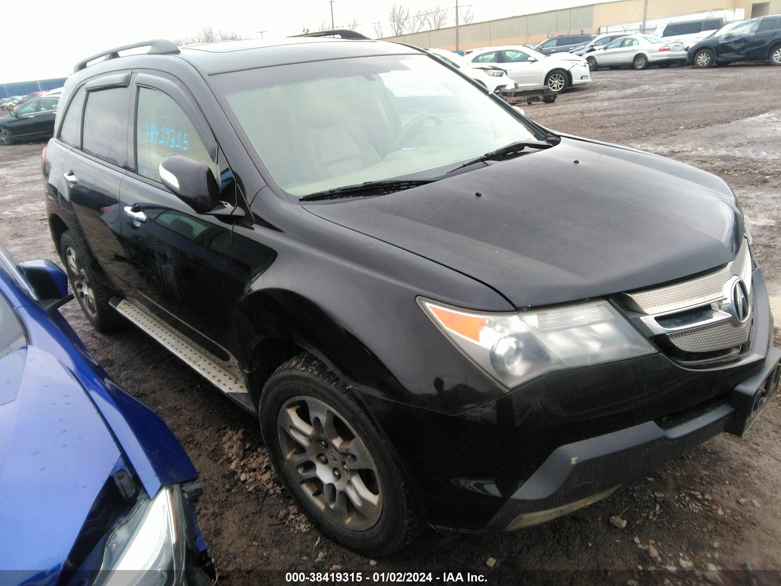 ACURA MDX 2008 2hnyd28258h541362