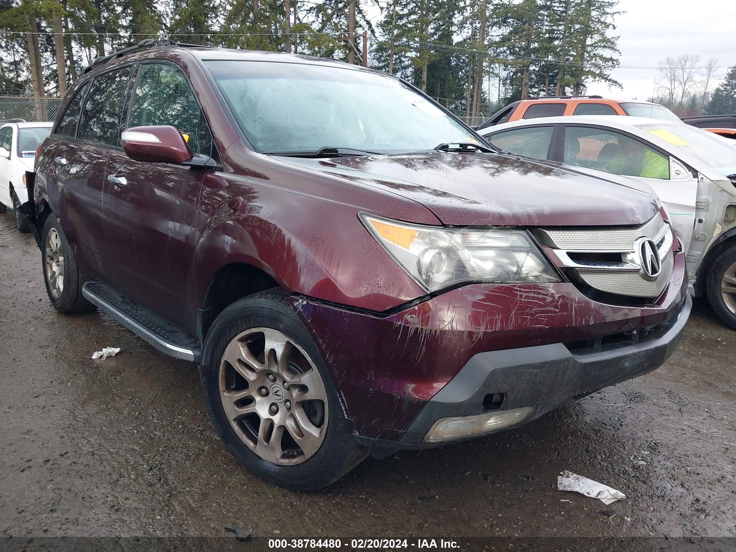 ACURA MDX 2009 2hnyd28259h532954