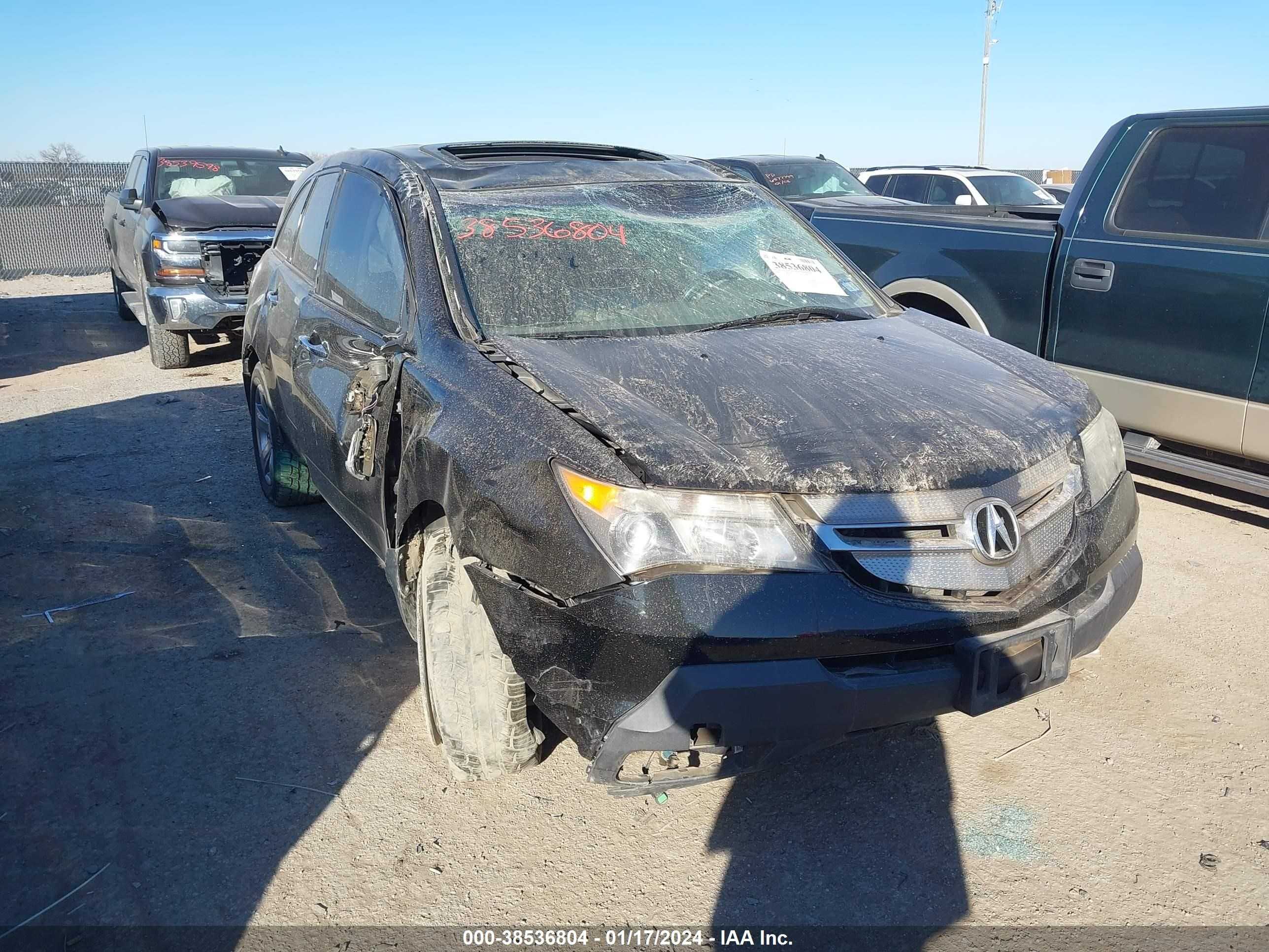 ACURA MDX 2008 2hnyd28268h515241