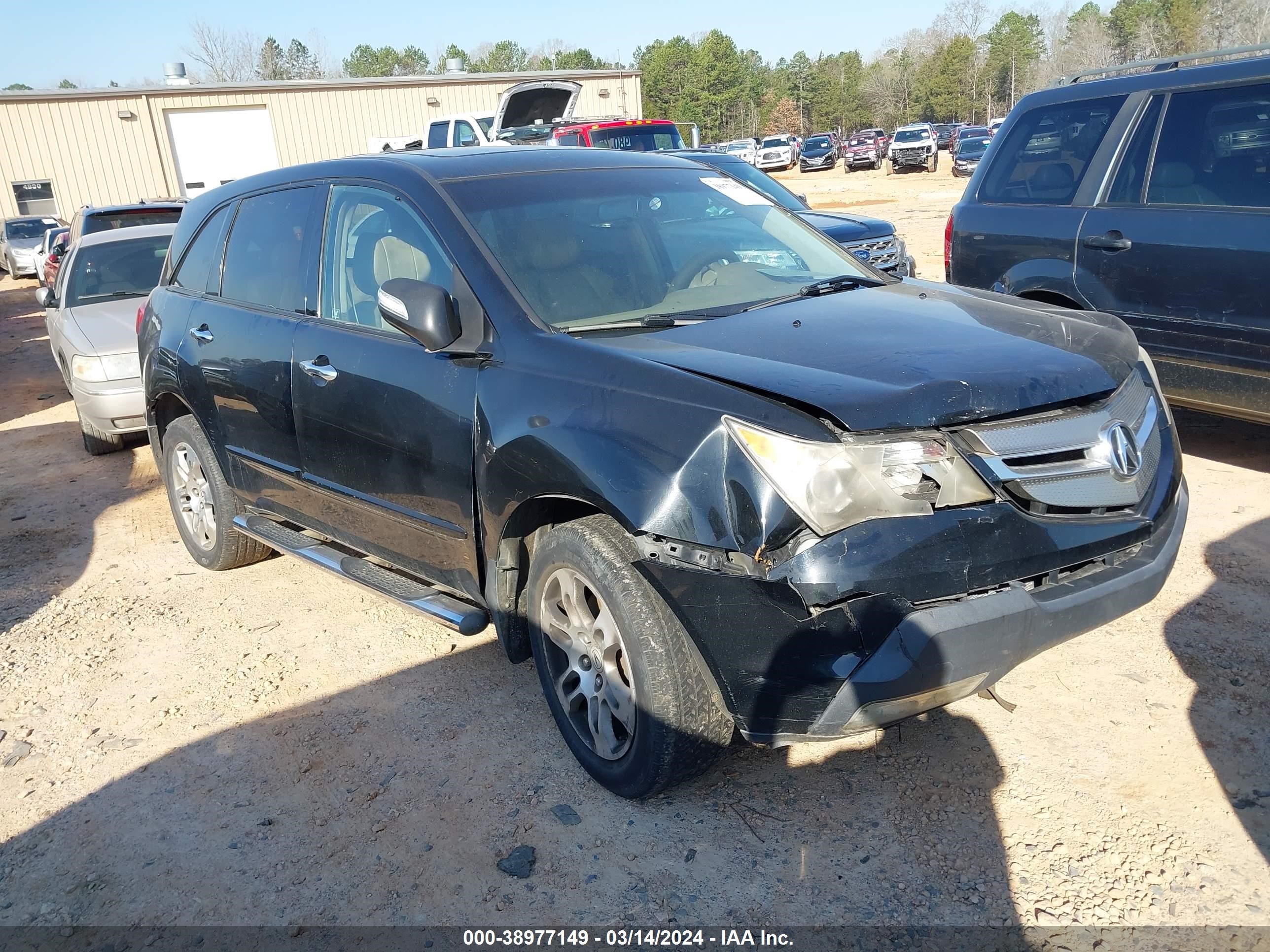 ACURA MDX 2008 2hnyd28278h509187