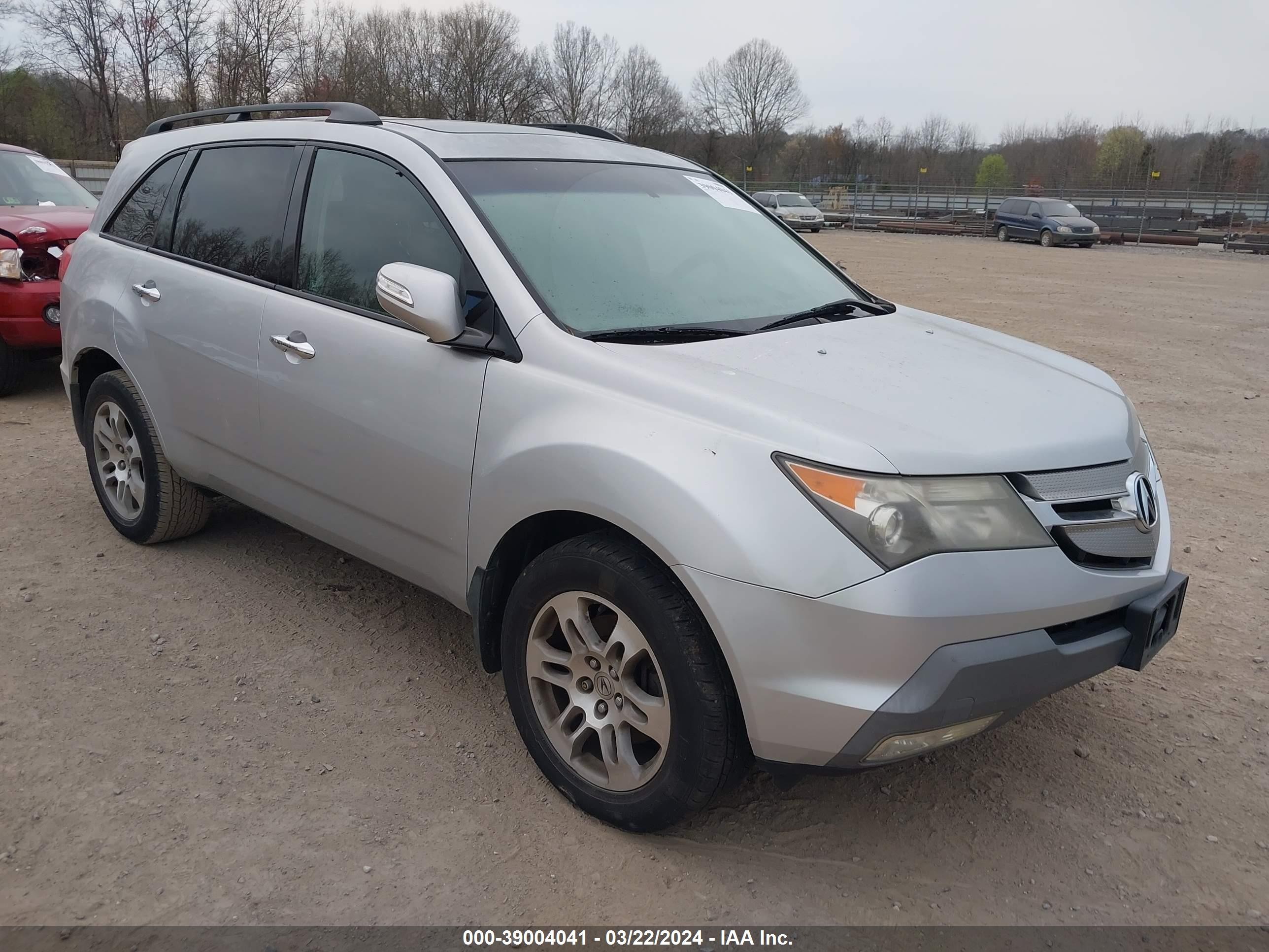 ACURA MDX 2008 2hnyd28278h524627