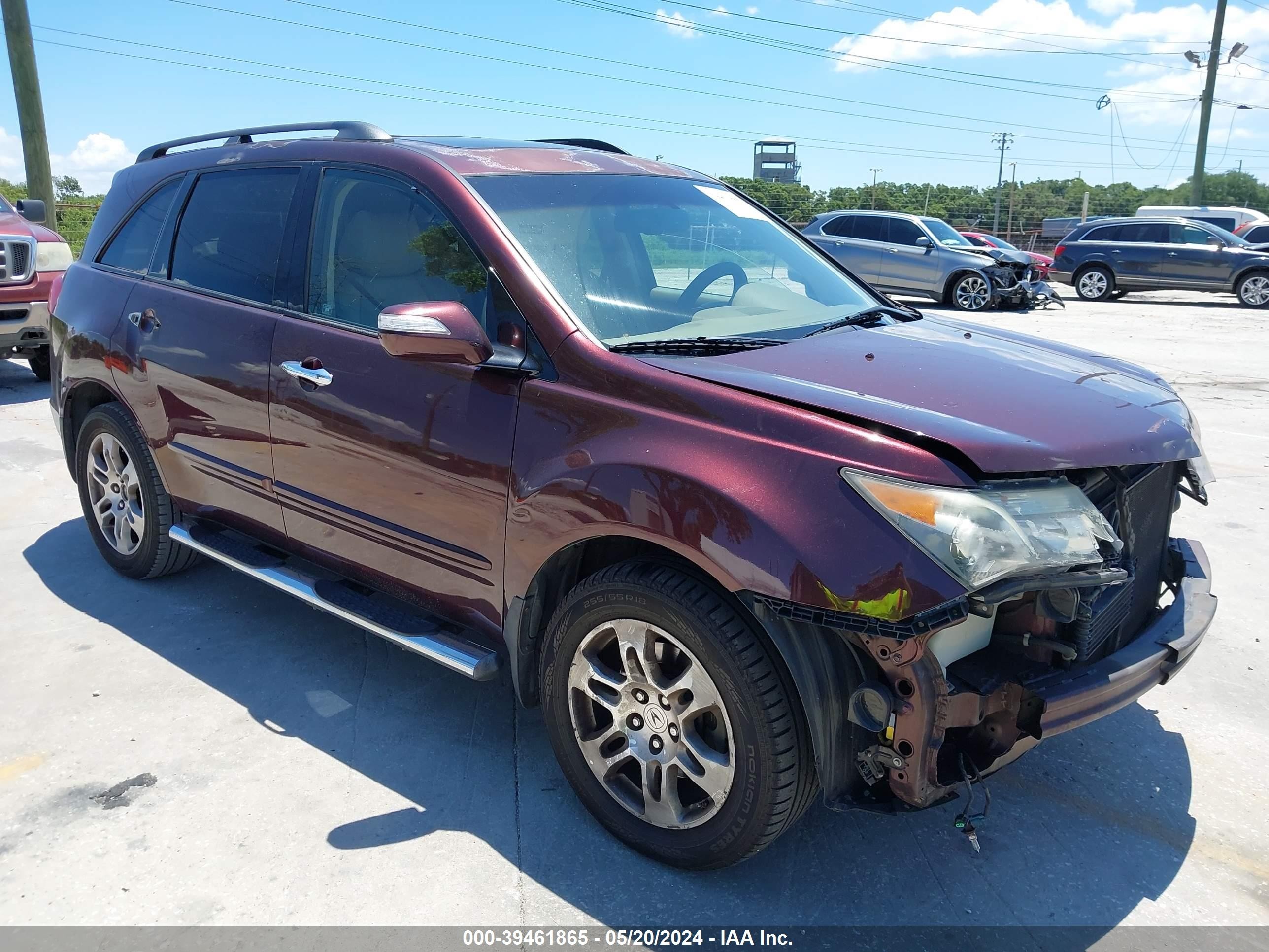 ACURA MDX 2008 2hnyd28288h501390