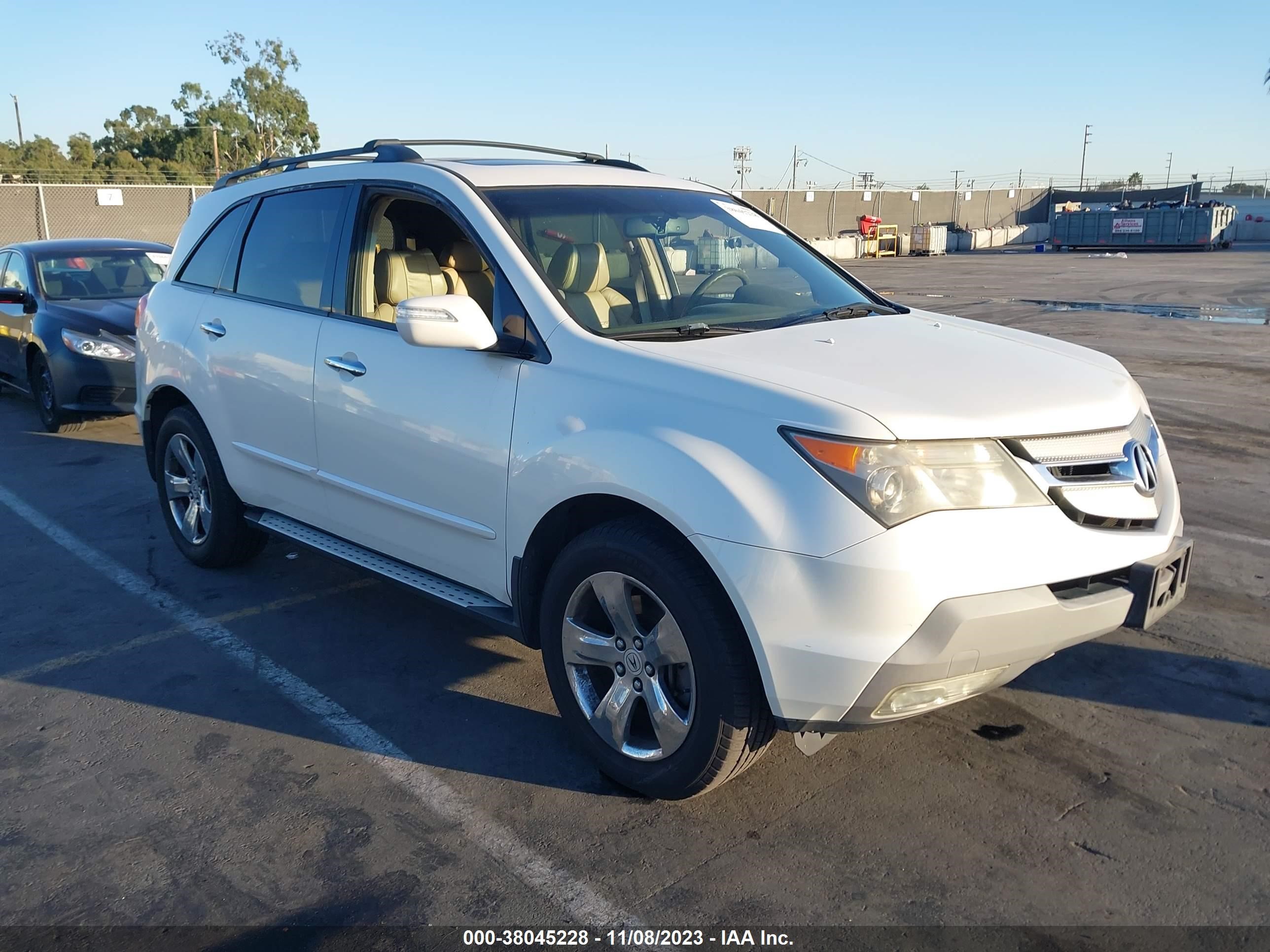 ACURA MDX 2008 2hnyd28298h555233