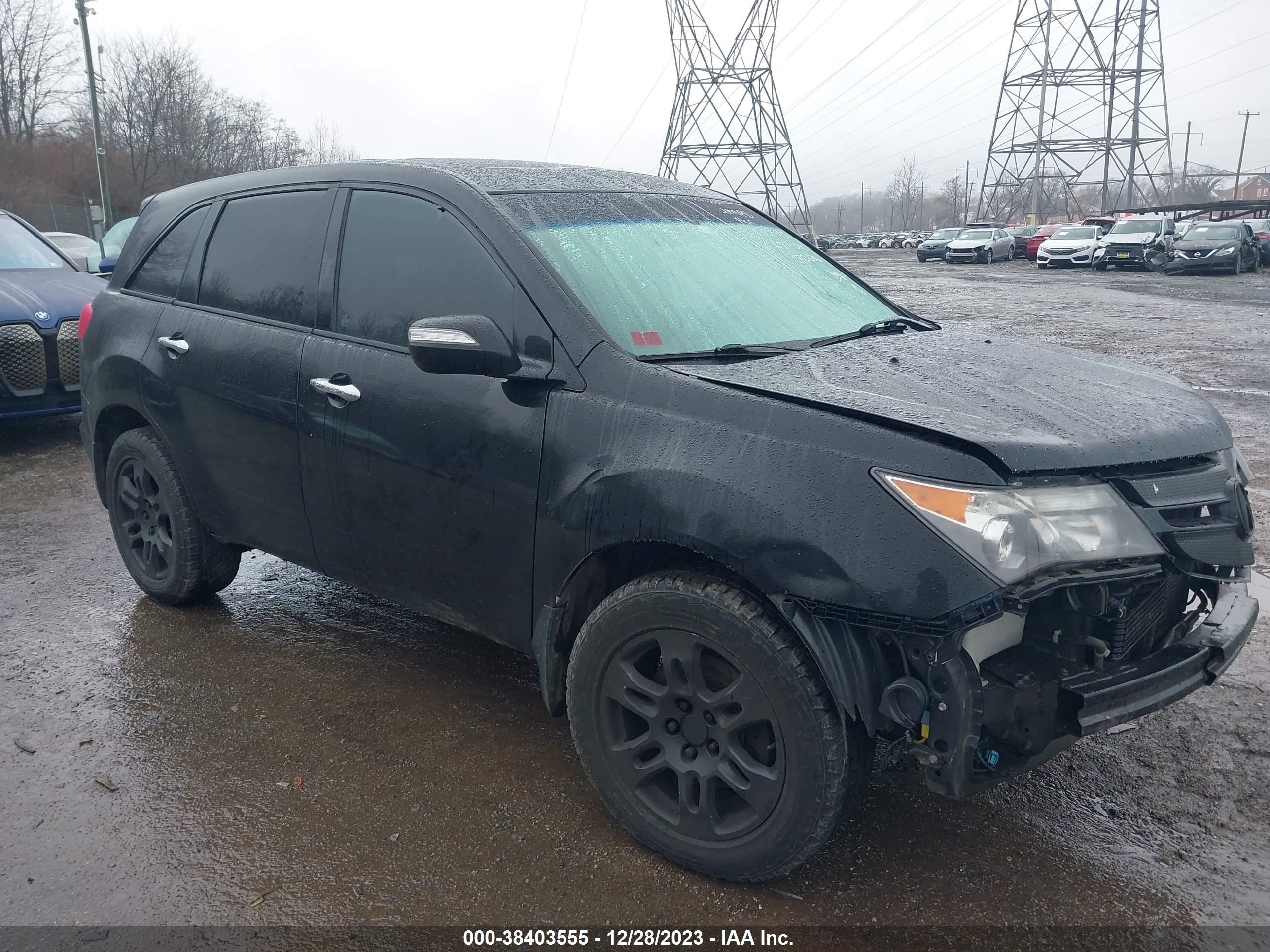 ACURA MDX 2009 2hnyd28299h503506