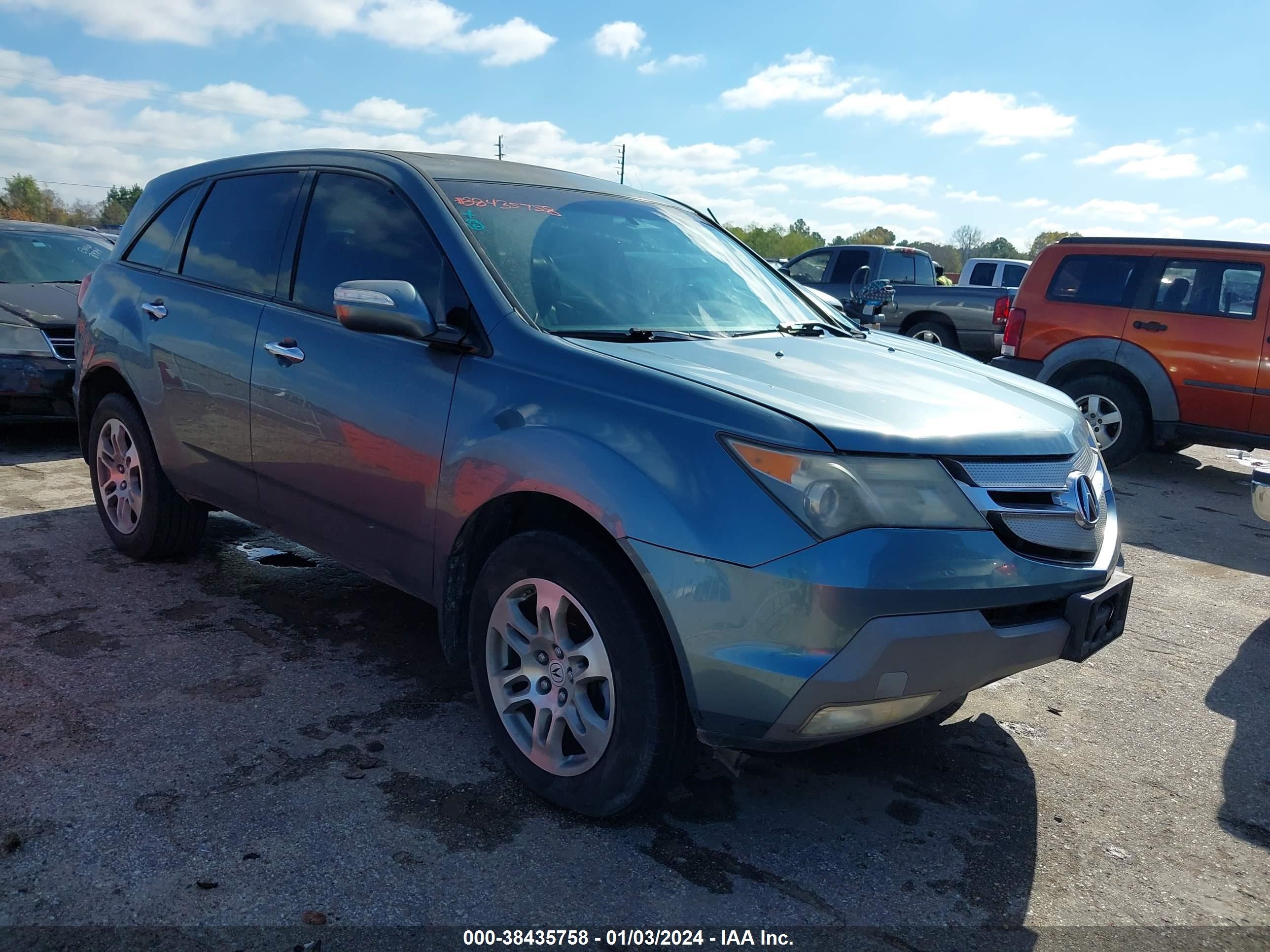 ACURA MDX 2007 2hnyd282x7h503382