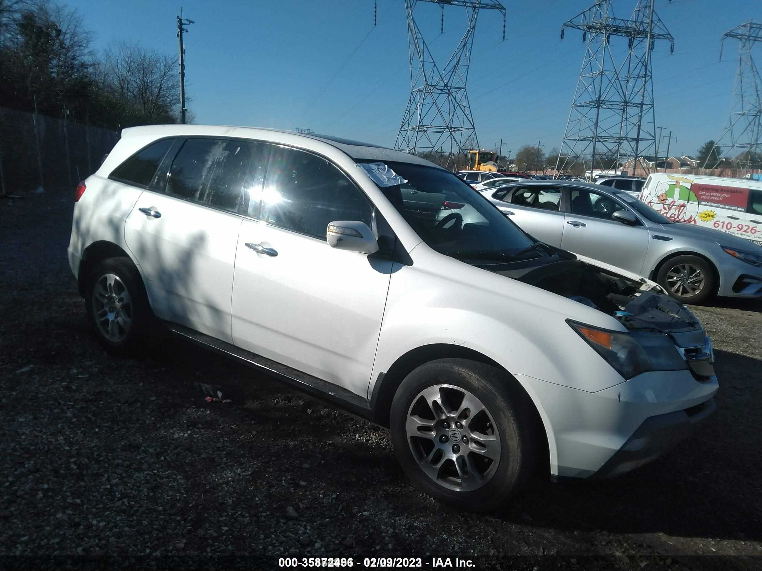 ACURA MDX 2009 2hnyd282x9h518080