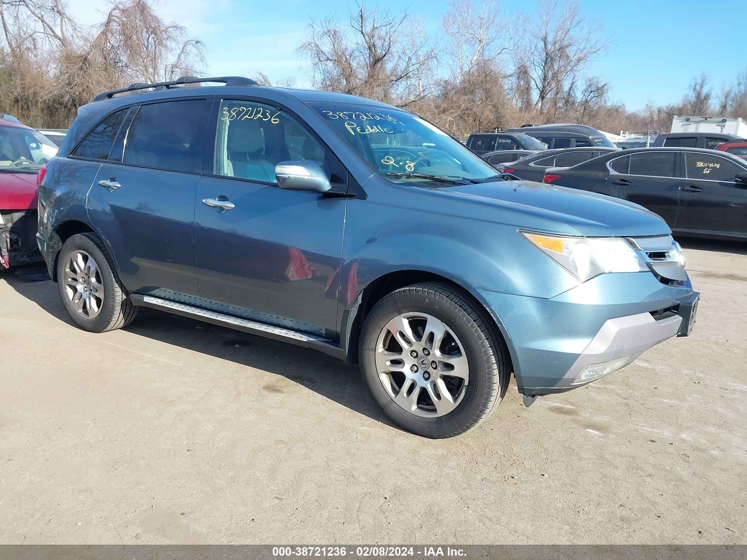 ACURA MDX 2008 2hnyd28308h510402