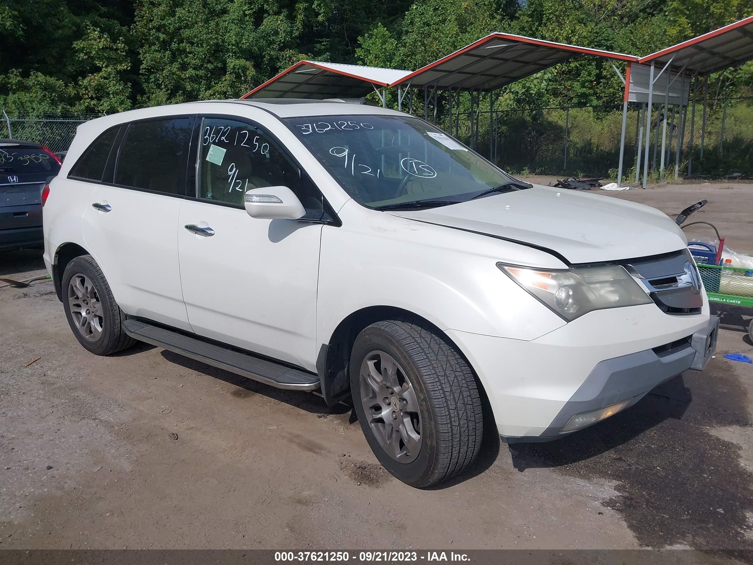 ACURA MDX 2007 2hnyd28327h521643