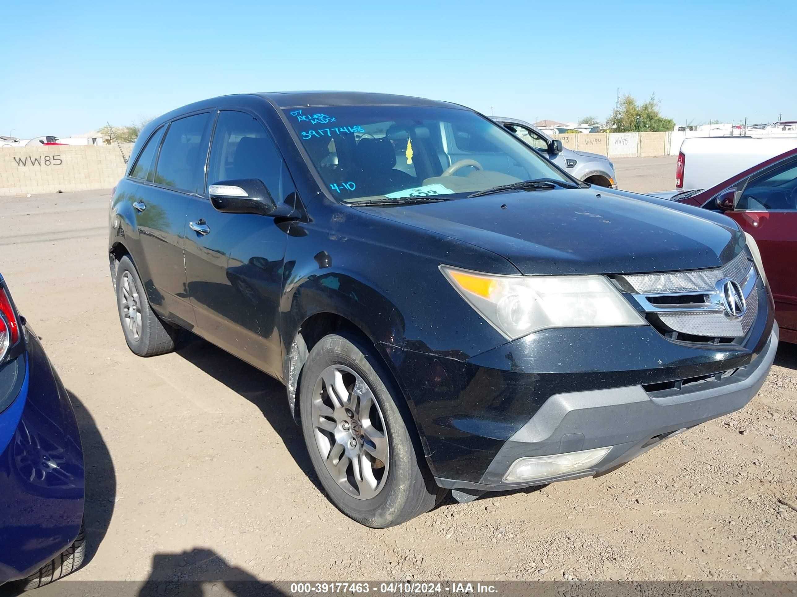 ACURA MDX 2007 2hnyd28327h535719