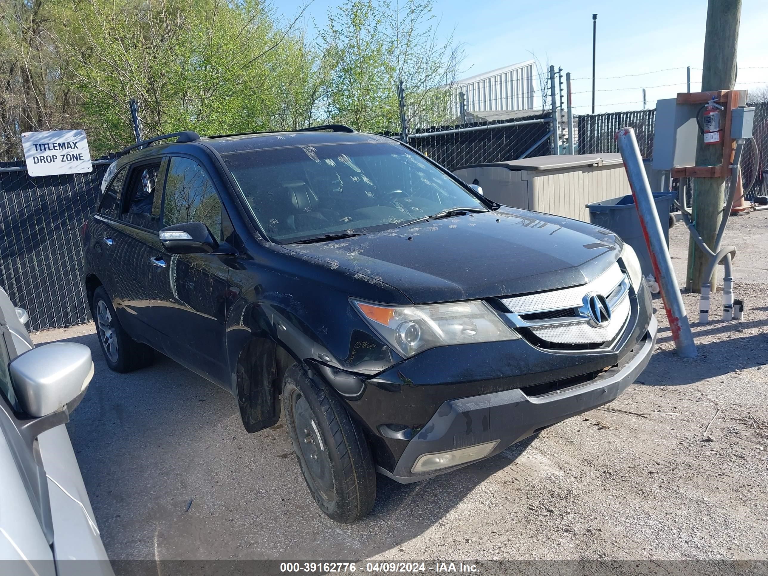 ACURA MDX 2008 2hnyd28328h507663