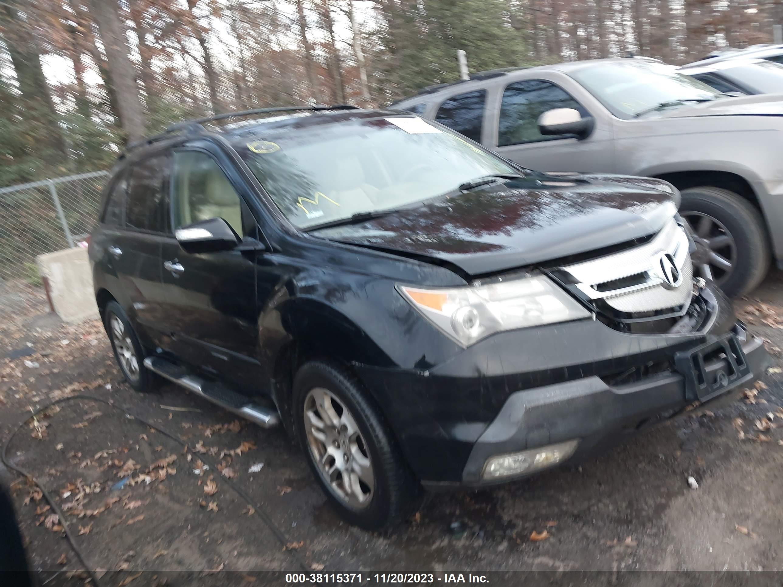 ACURA MDX 2008 2hnyd28328h518310