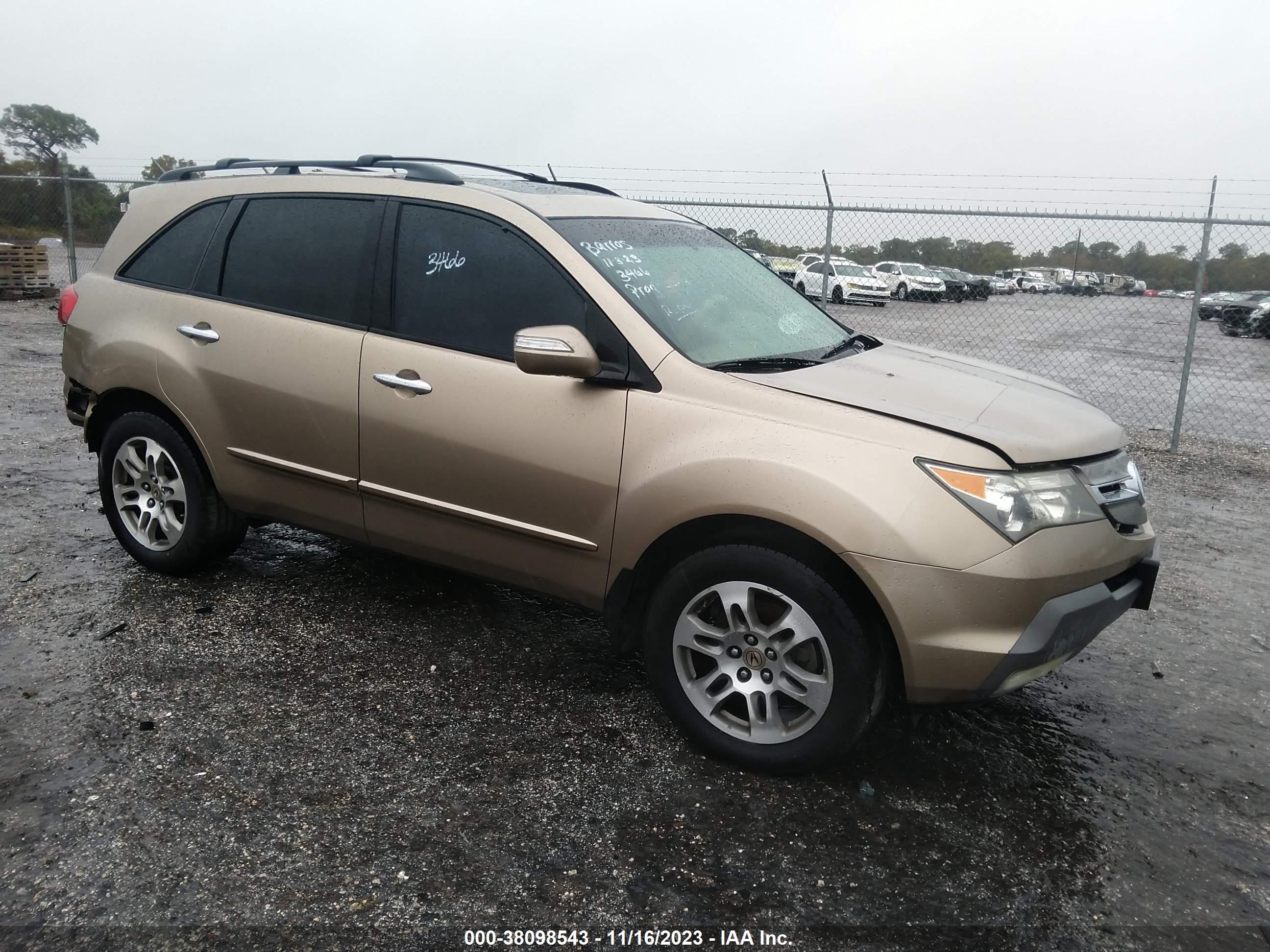 ACURA MDX 2007 2hnyd28337h518749