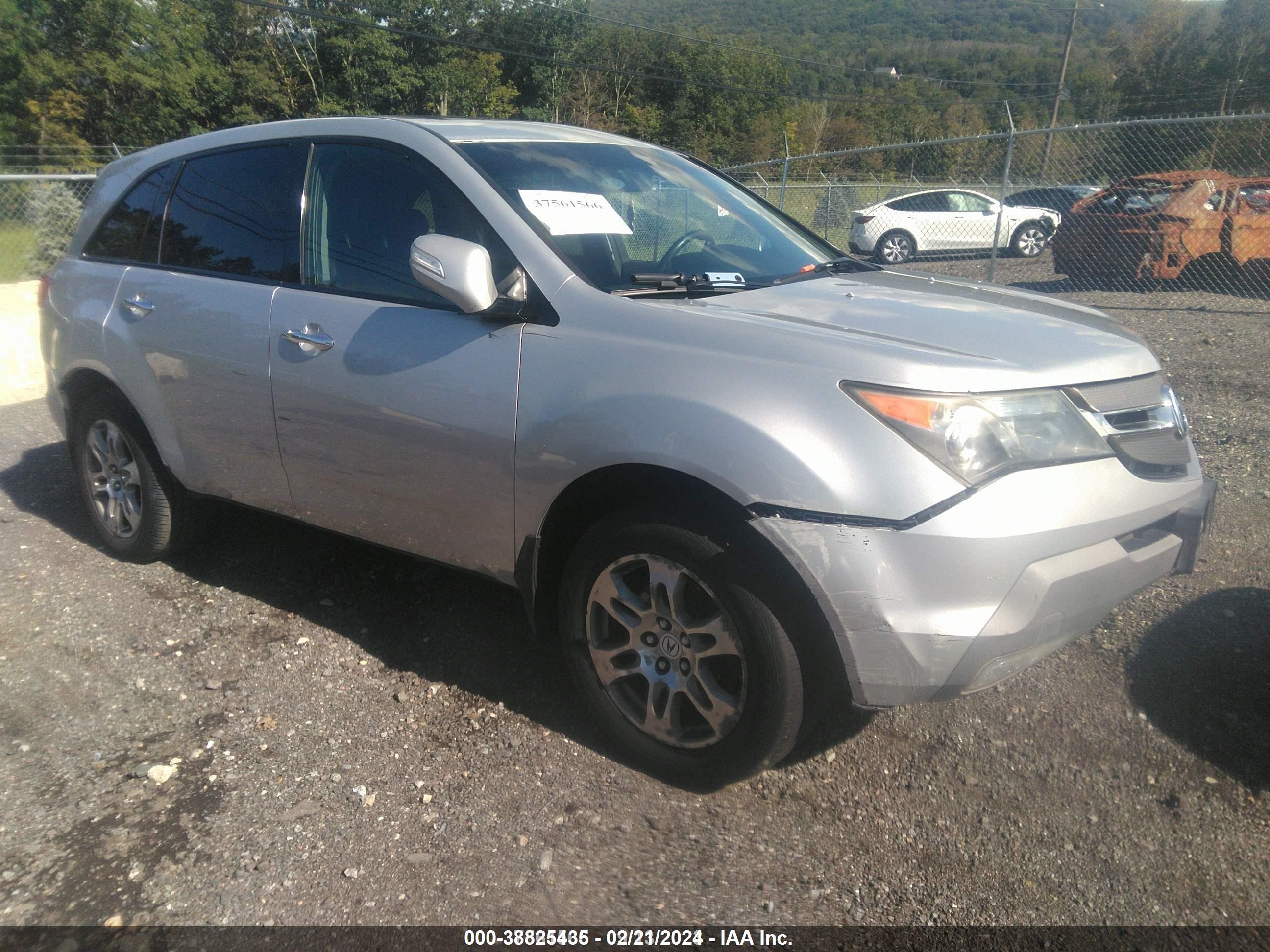 ACURA MDX 2007 2hnyd28337h545112