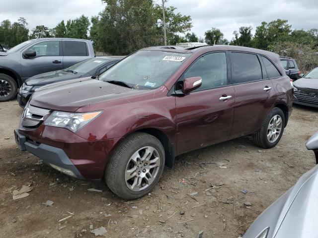 ACURA MDX TECHNO 2008 2hnyd28358h503915