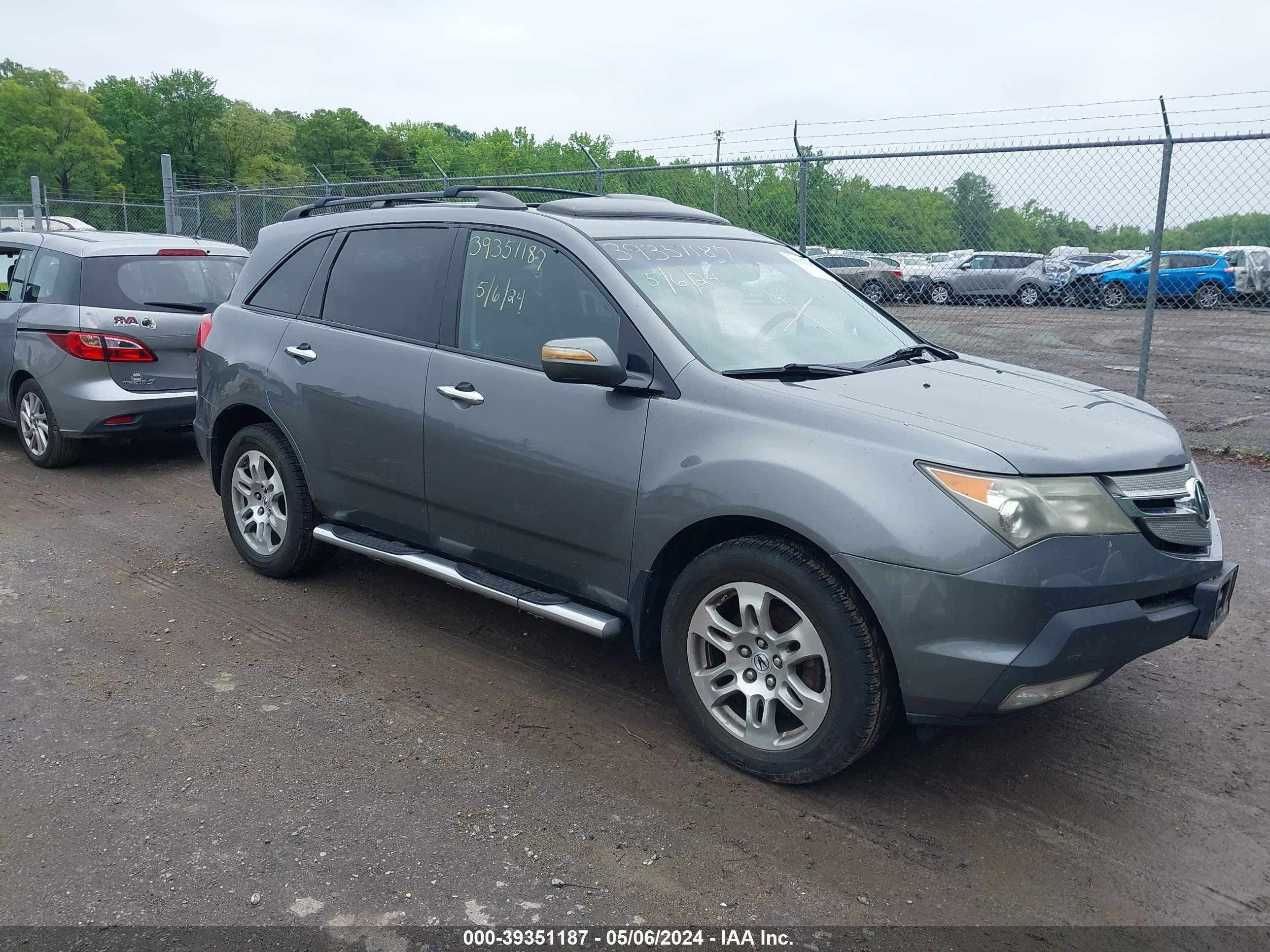 ACURA MDX 2008 2hnyd28358h512193