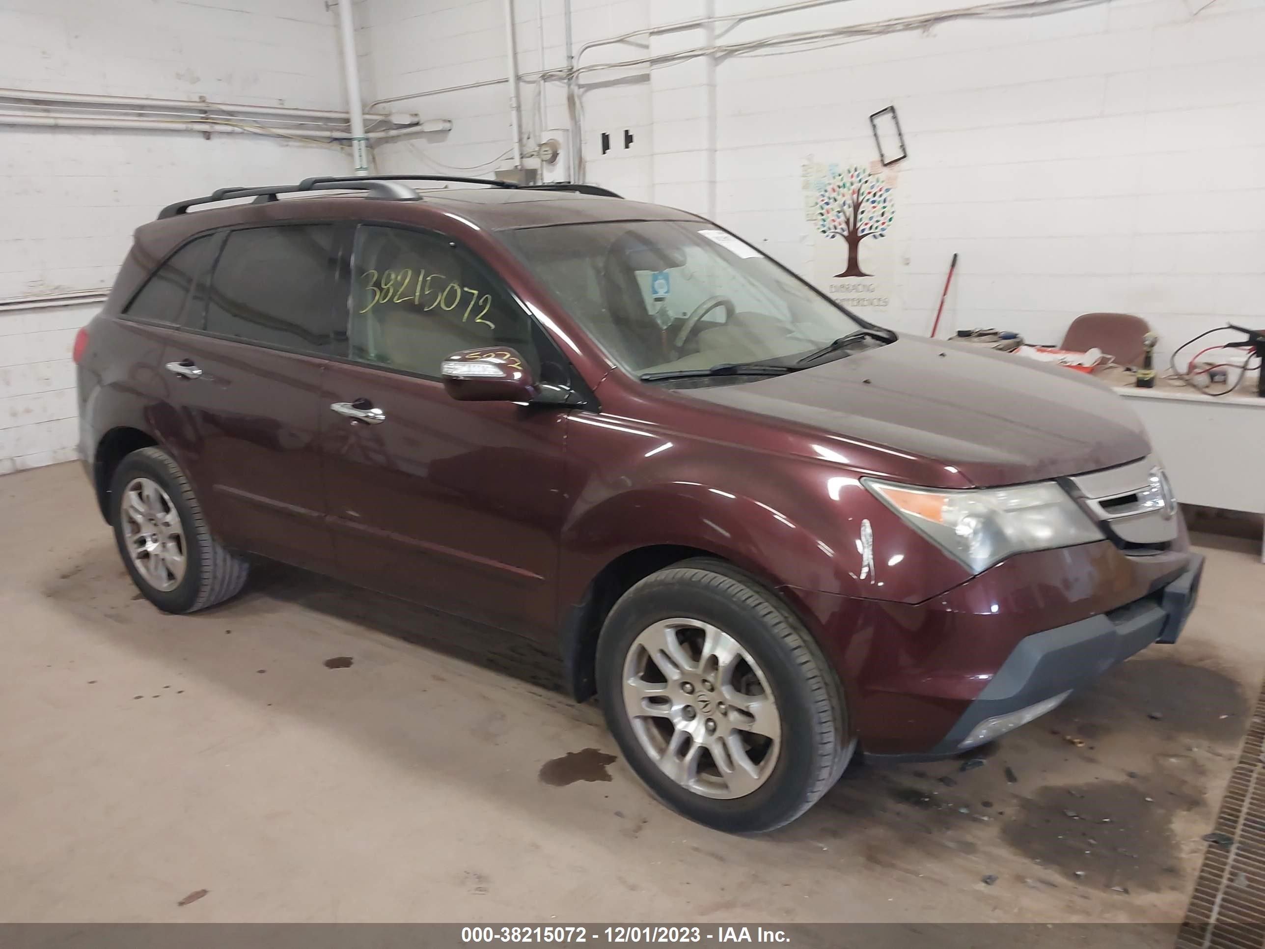 ACURA MDX 2008 2hnyd28358h514929