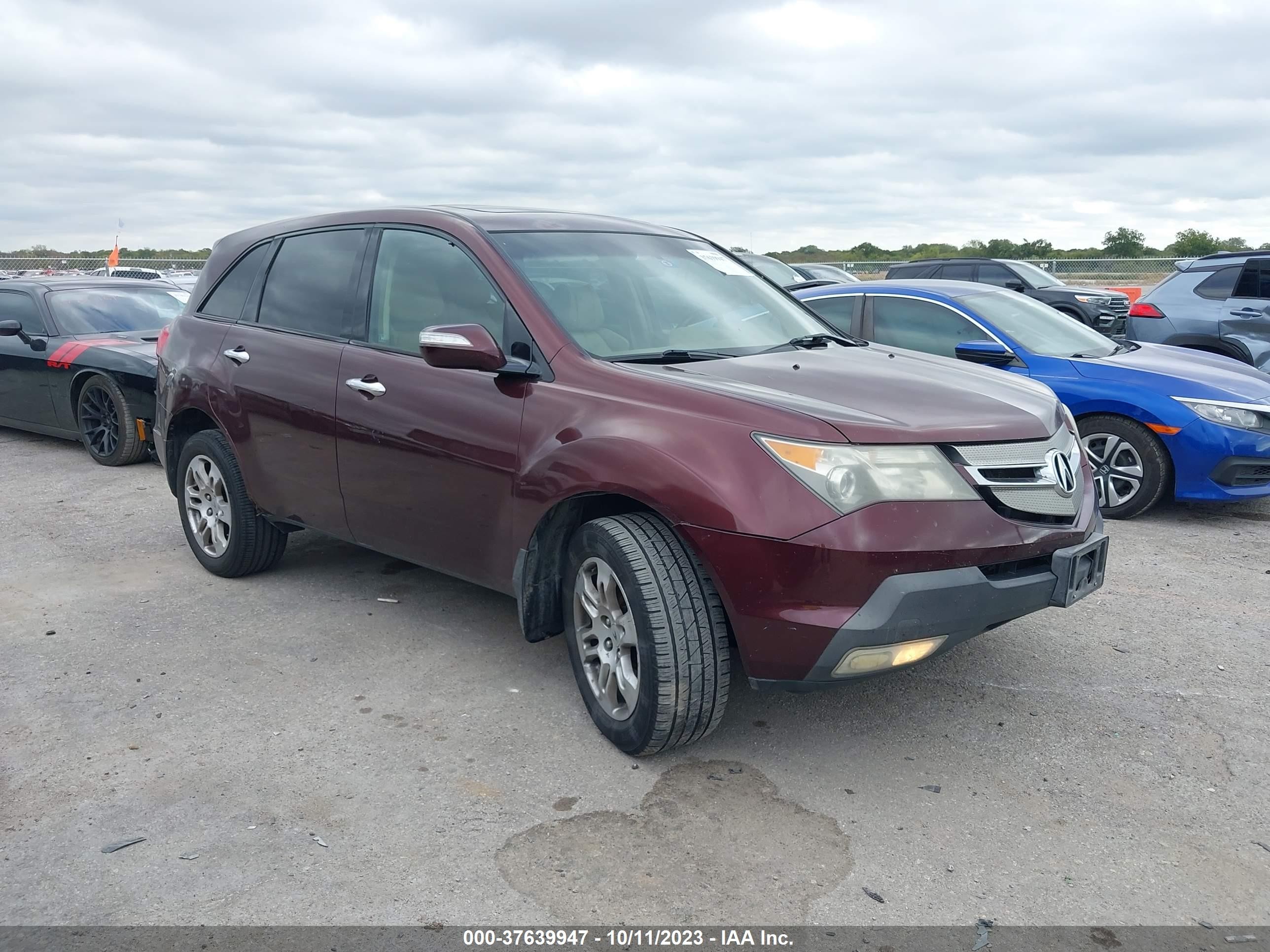 ACURA MDX 2007 2hnyd28377h526675