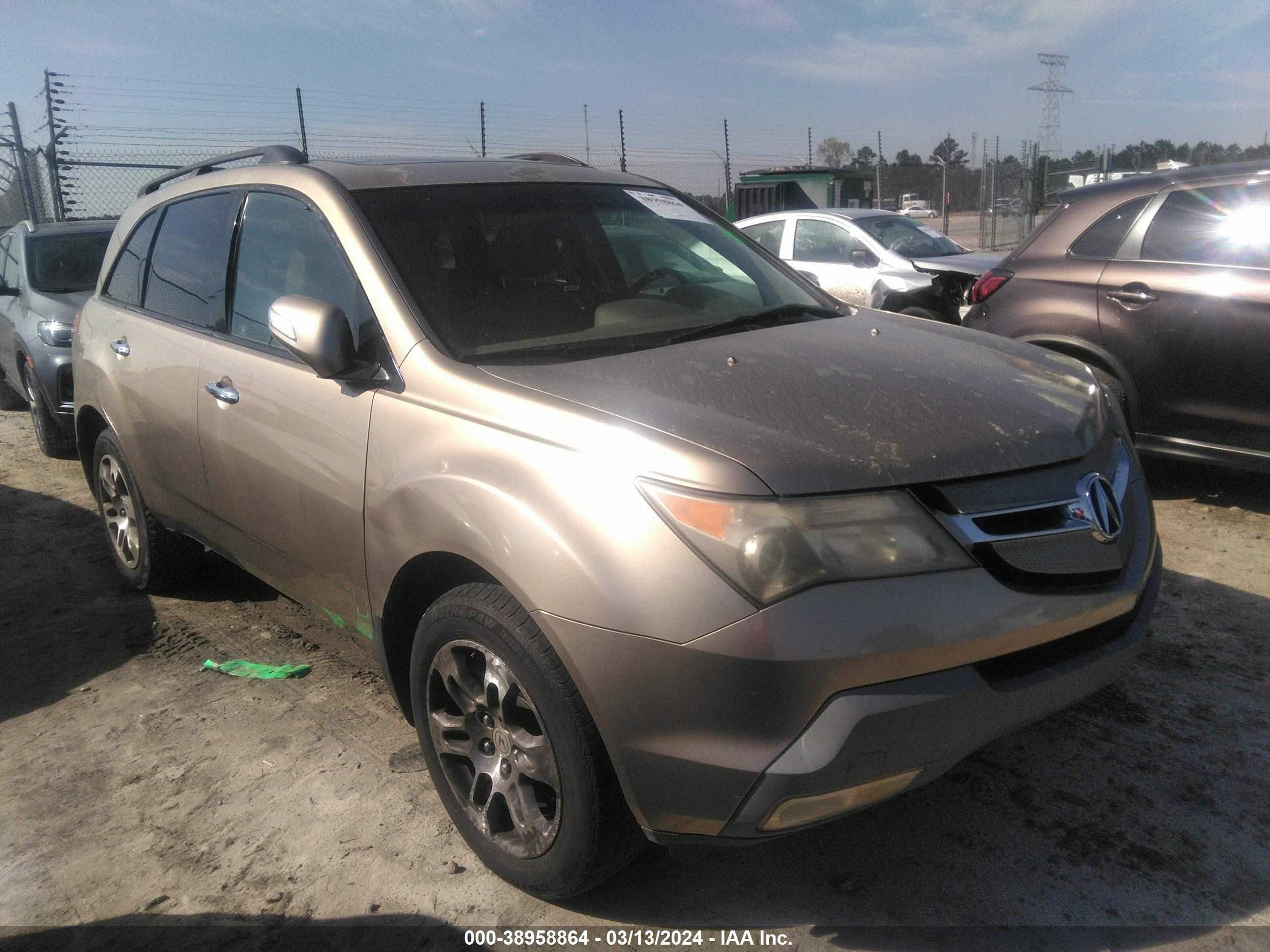 ACURA MDX 2007 2hnyd28377h536669