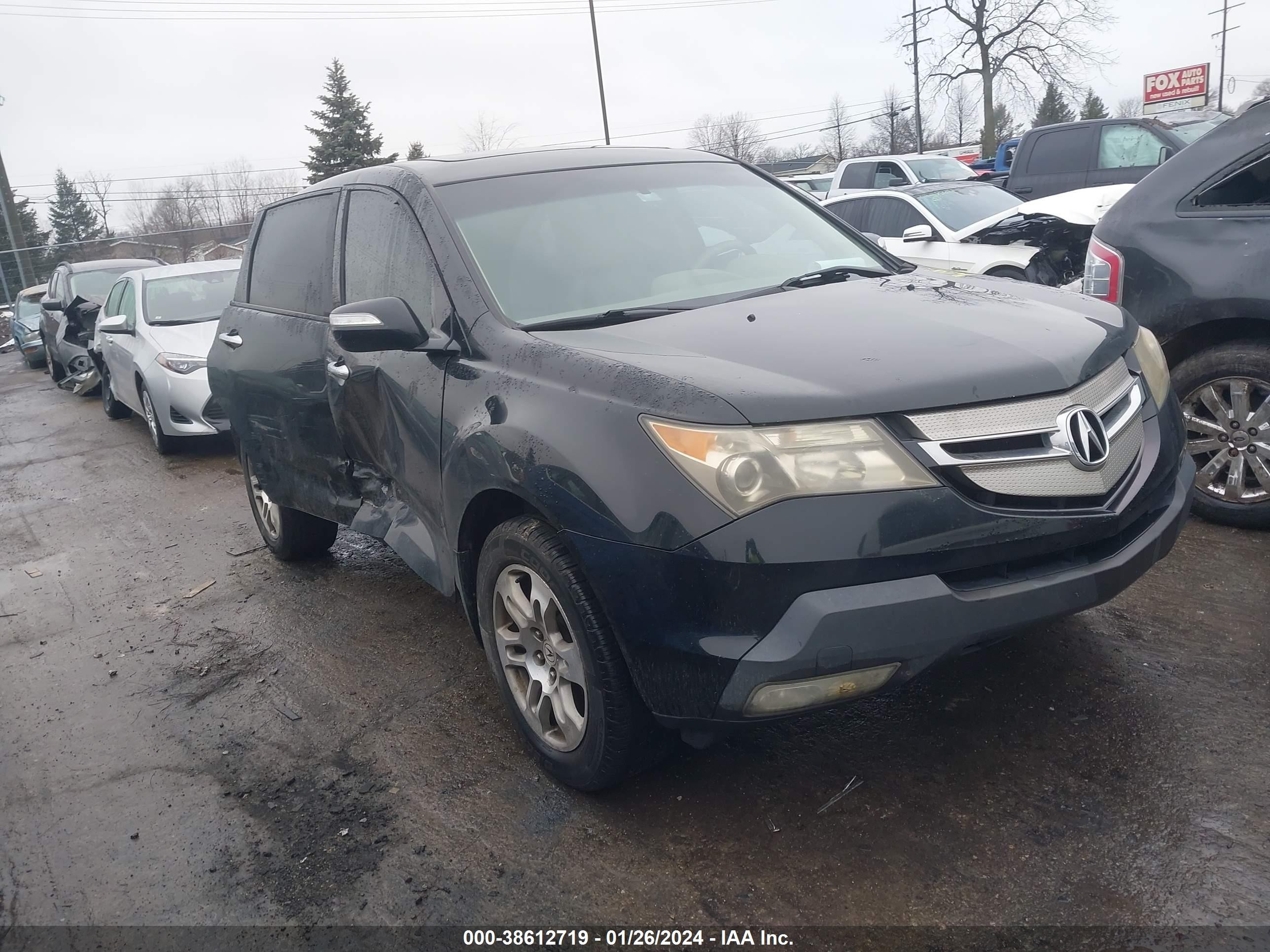 ACURA MDX 2008 2hnyd28378h527844