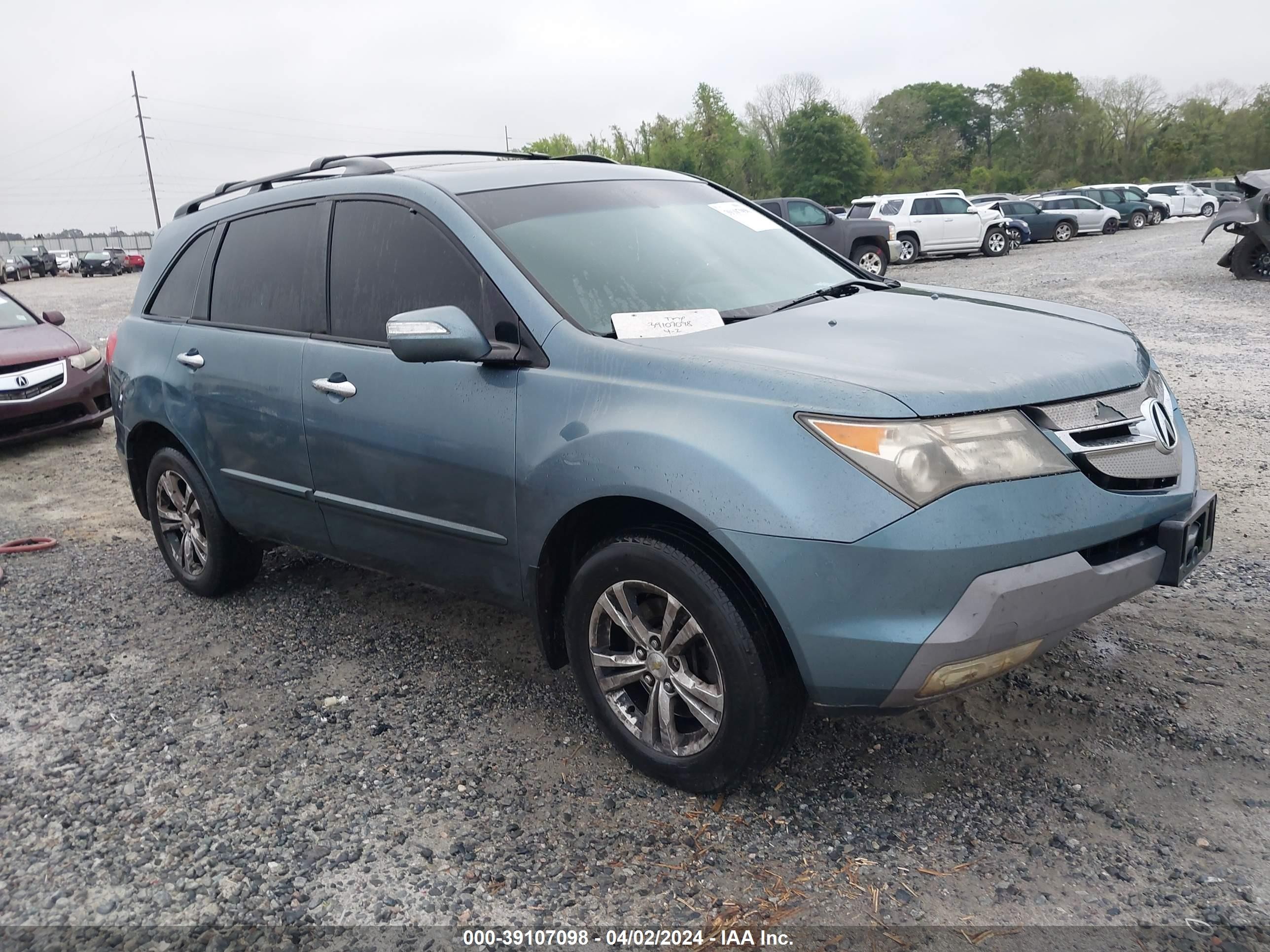 ACURA MDX 2007 2hnyd28397h538651