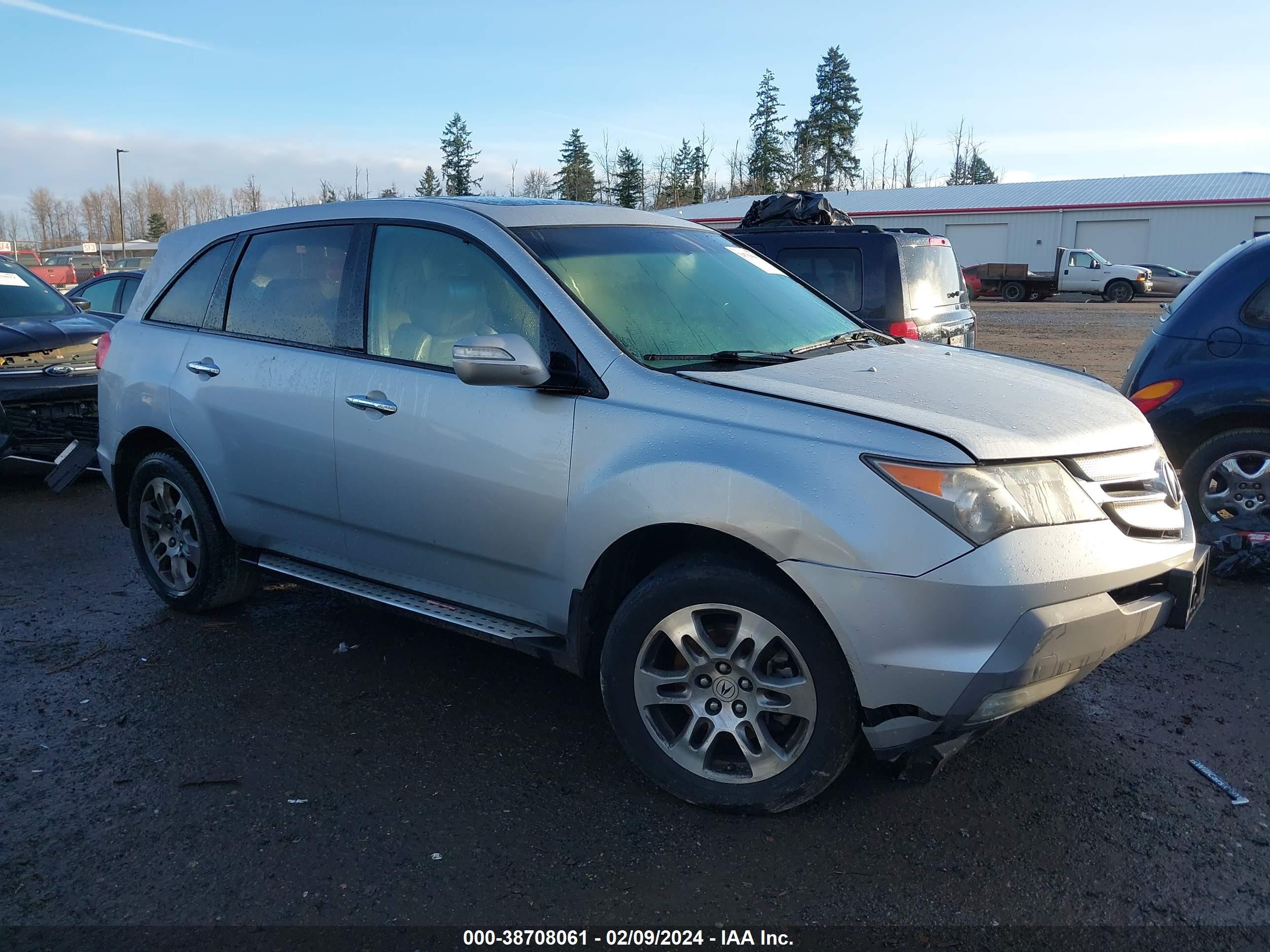 ACURA MDX 2008 2hnyd28398h500726