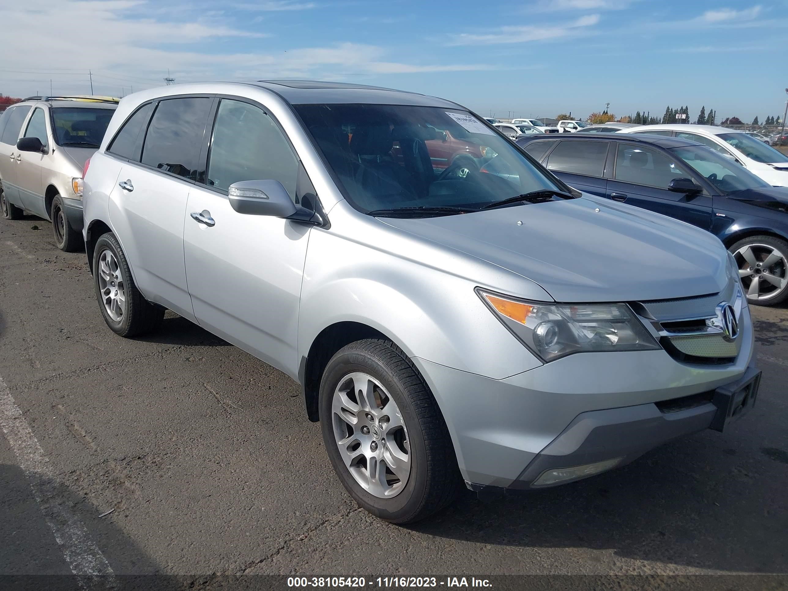 ACURA MDX 2008 2hnyd28398h504453