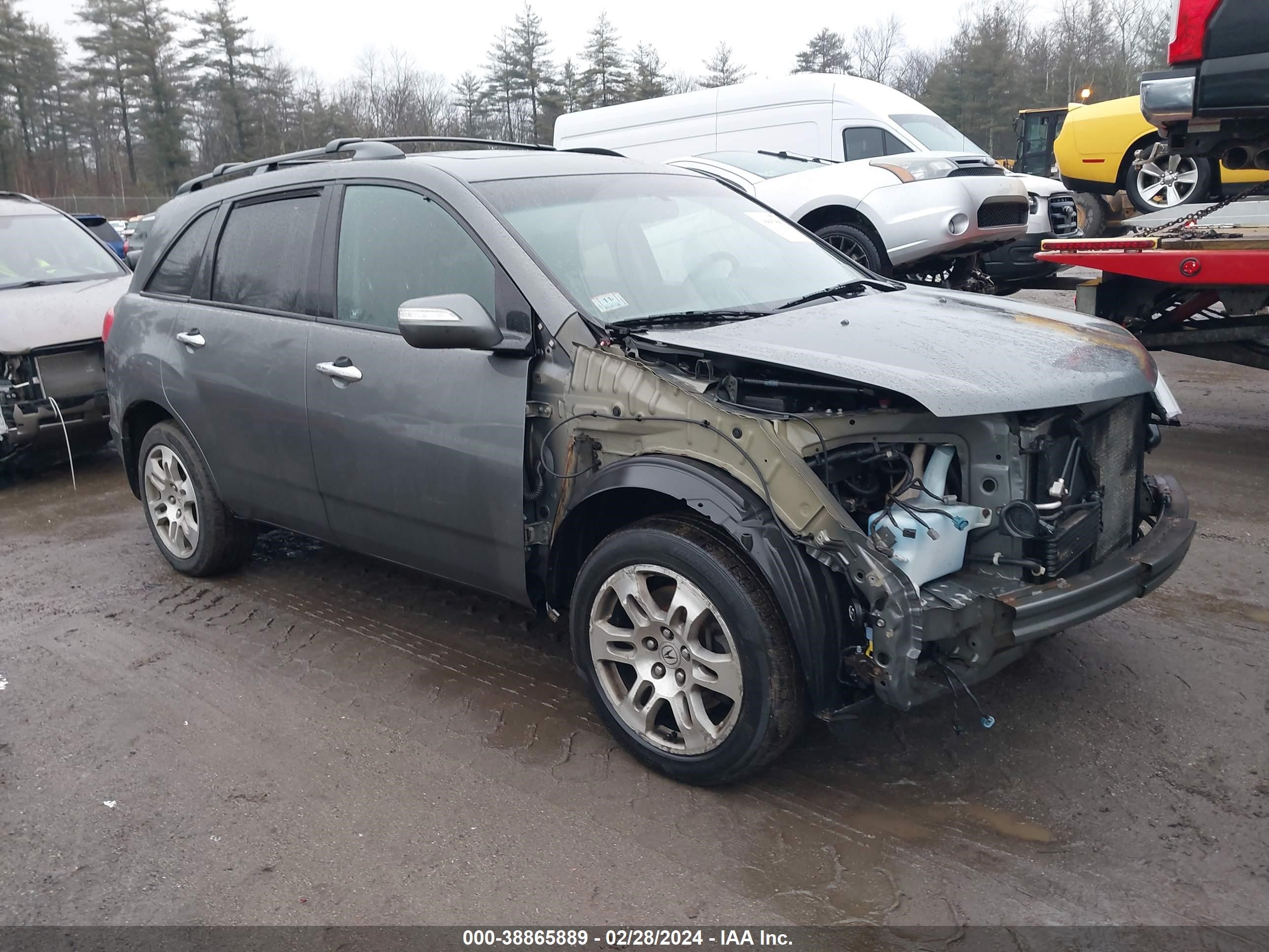 ACURA MDX 2008 2hnyd28398h514836