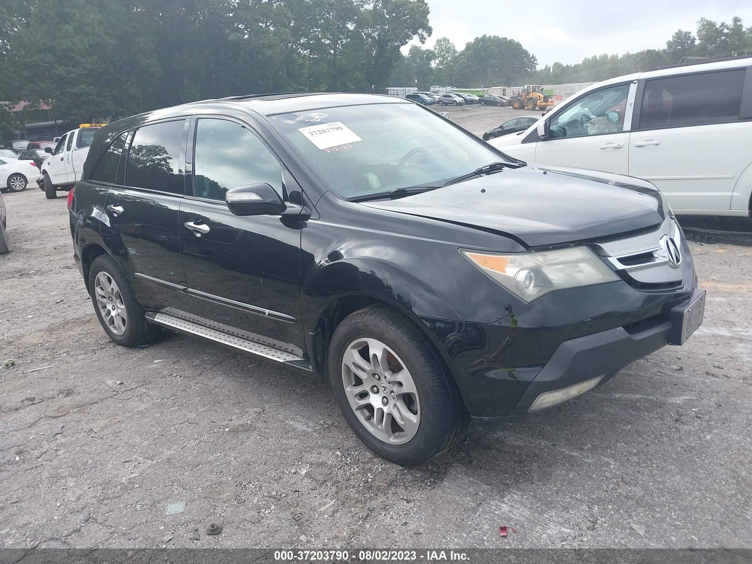 ACURA MDX 2008 2hnyd28398h518174