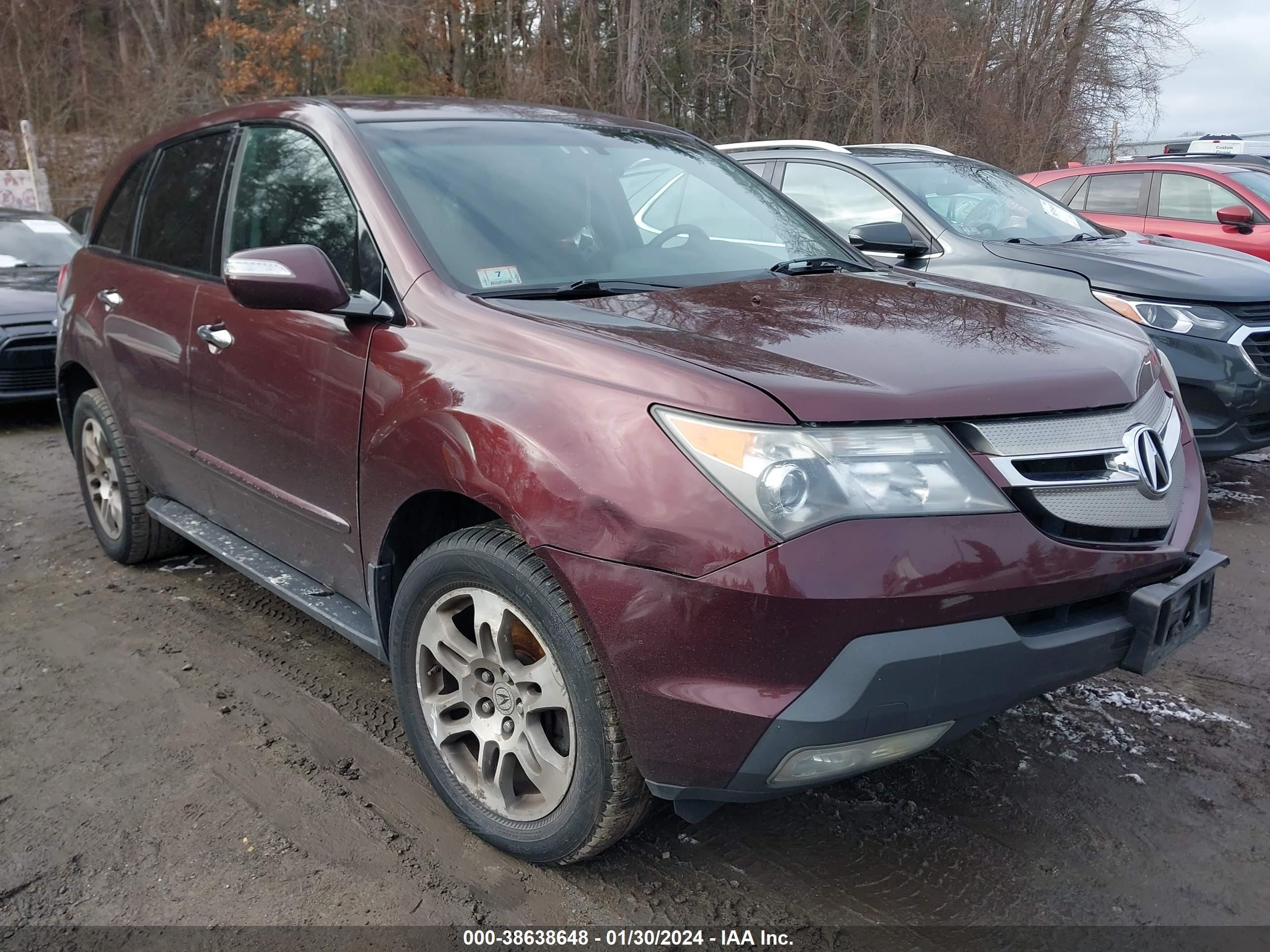 ACURA MDX 2008 2hnyd28398h527196