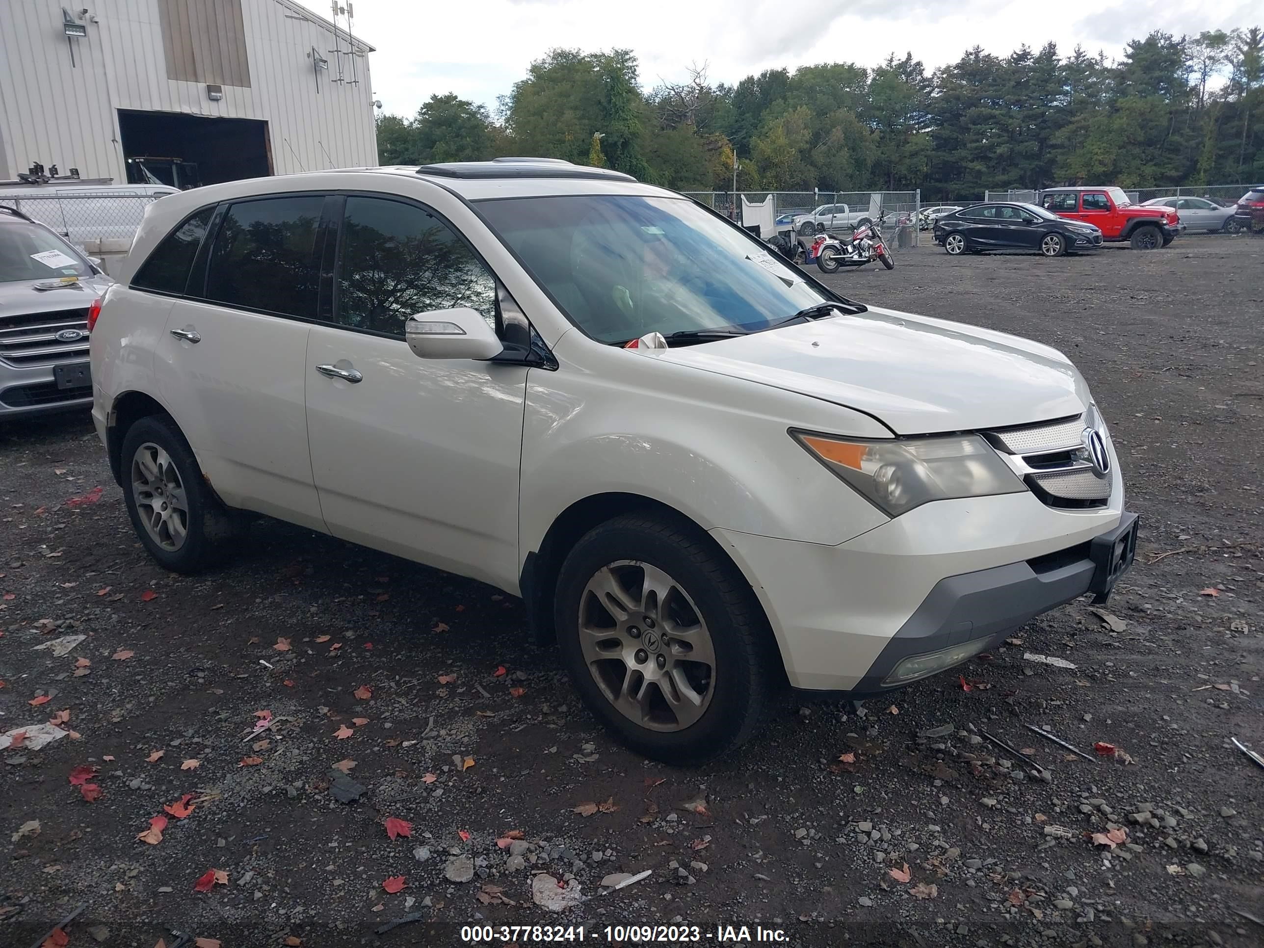 ACURA MDX 2008 2hnyd283x8h500427