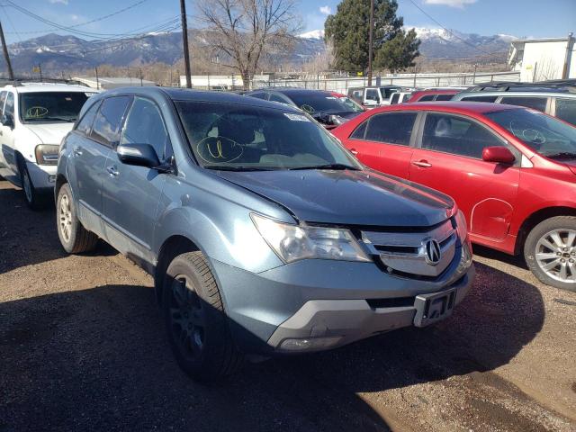 ACURA MDX TECHNO 2008 2hnyd283x8h500881