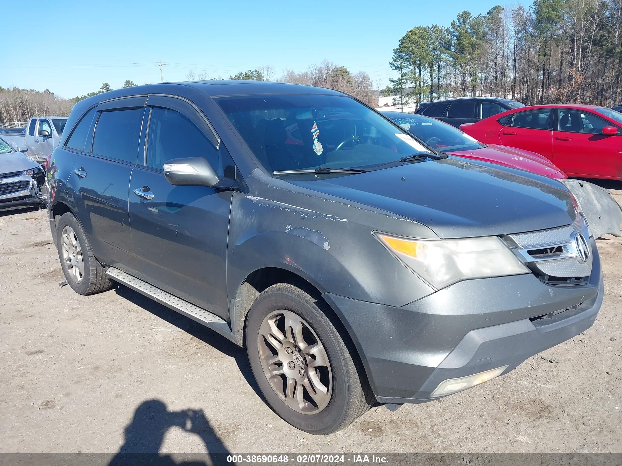 ACURA MDX 2008 2hnyd28408h504687