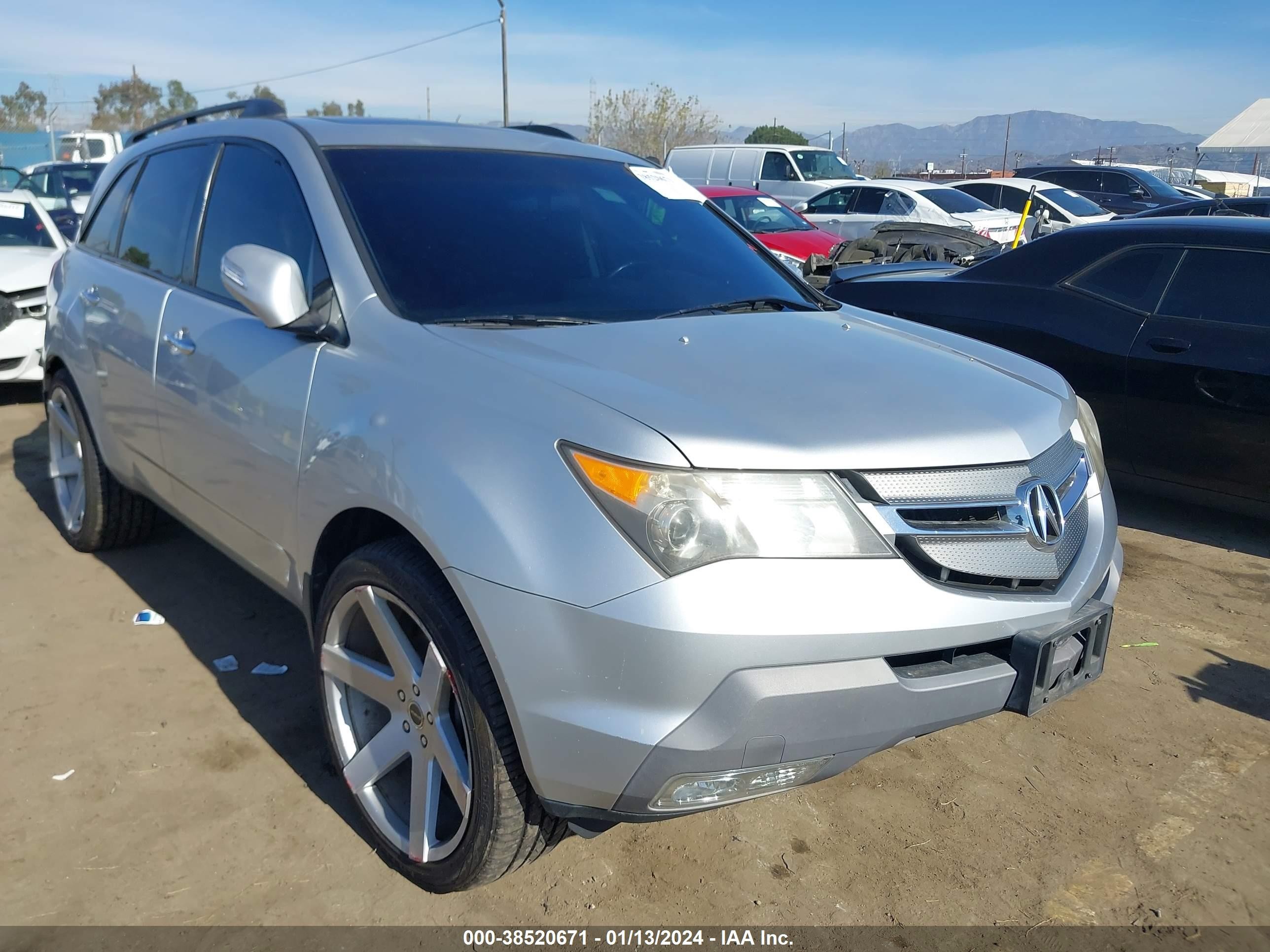 ACURA MDX 2007 2hnyd28417h505359