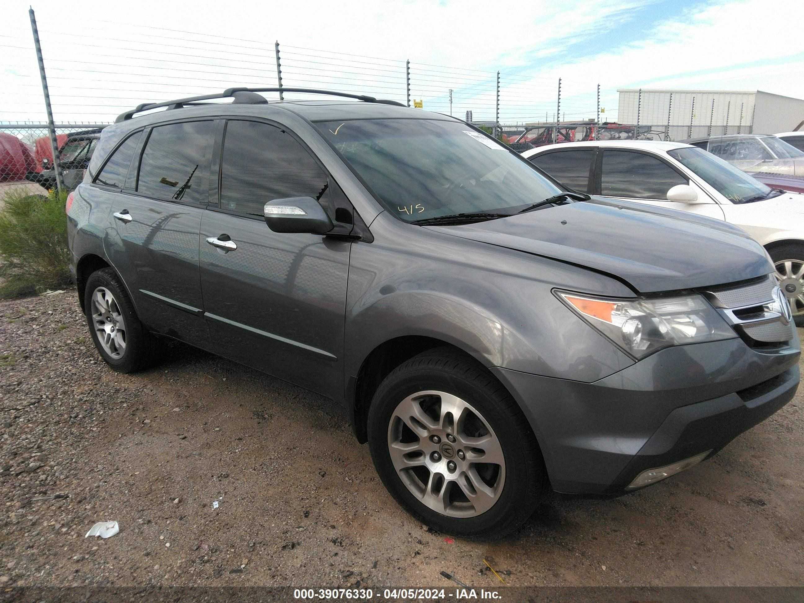 ACURA MDX 2008 2hnyd28418h502155